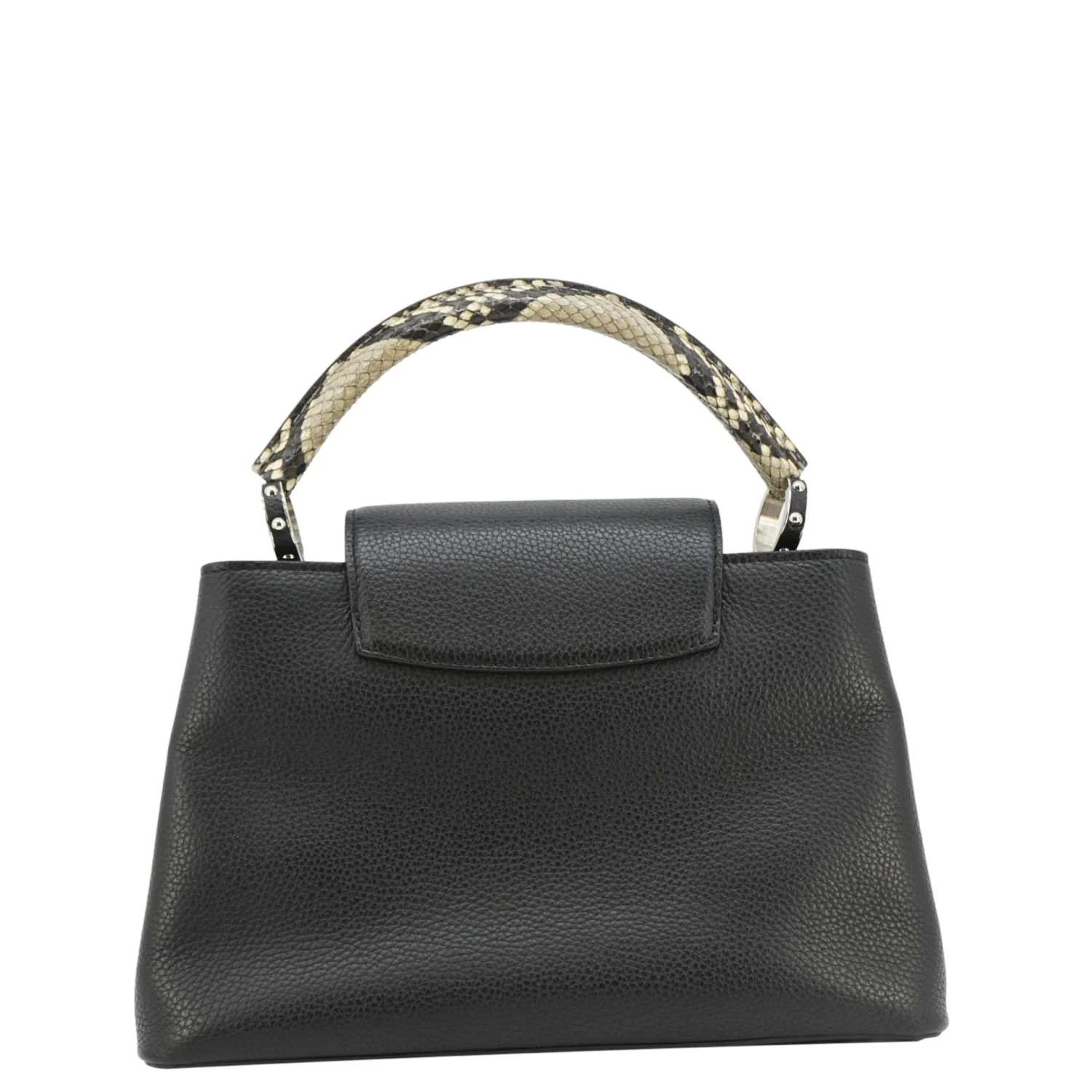 LOUIS VUITTON Capucines MM Taurillon Leather Shoulder Bag Black - Image 3