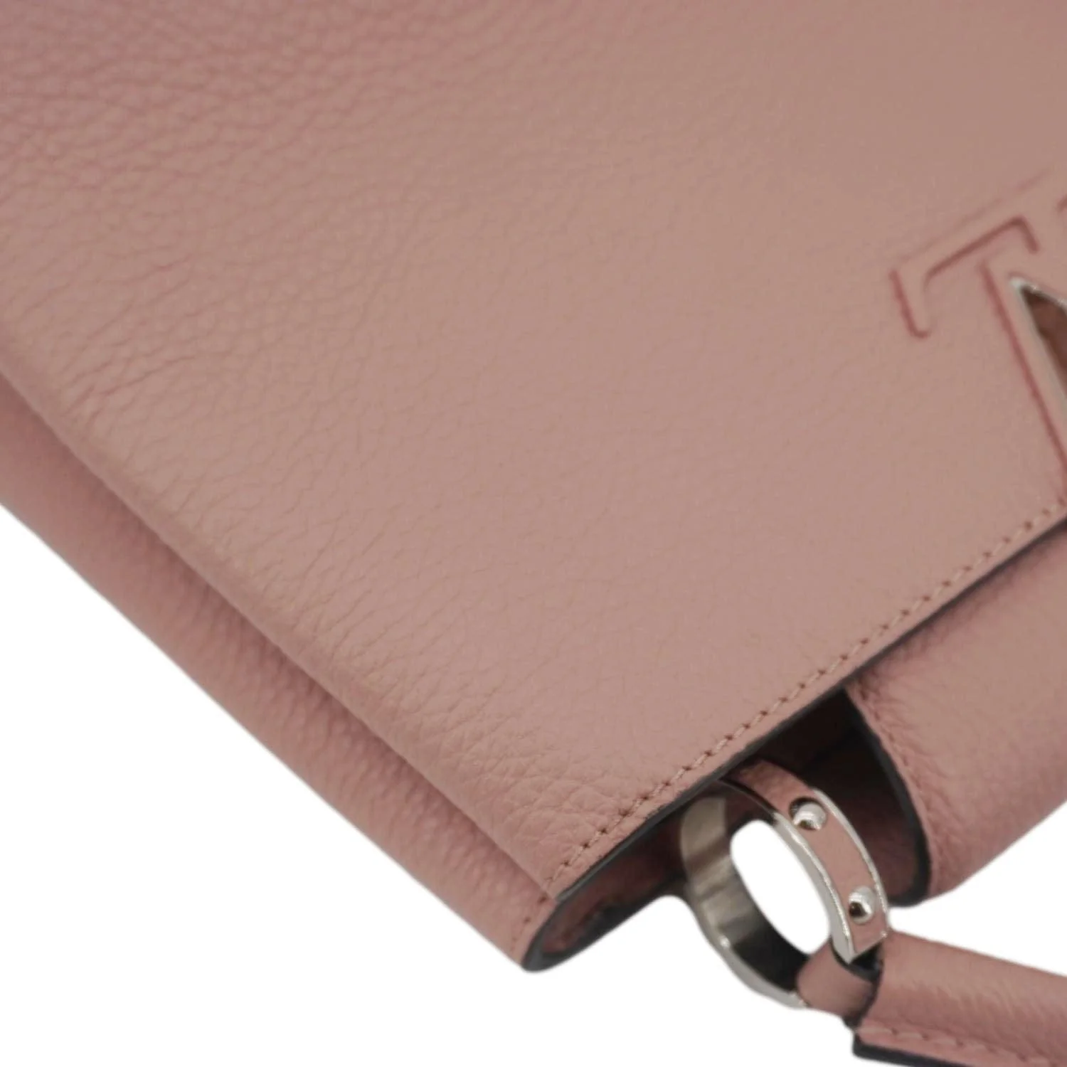 LOUIS VUITTON Capucines Leather Shoulder Bag Pink - Image 5