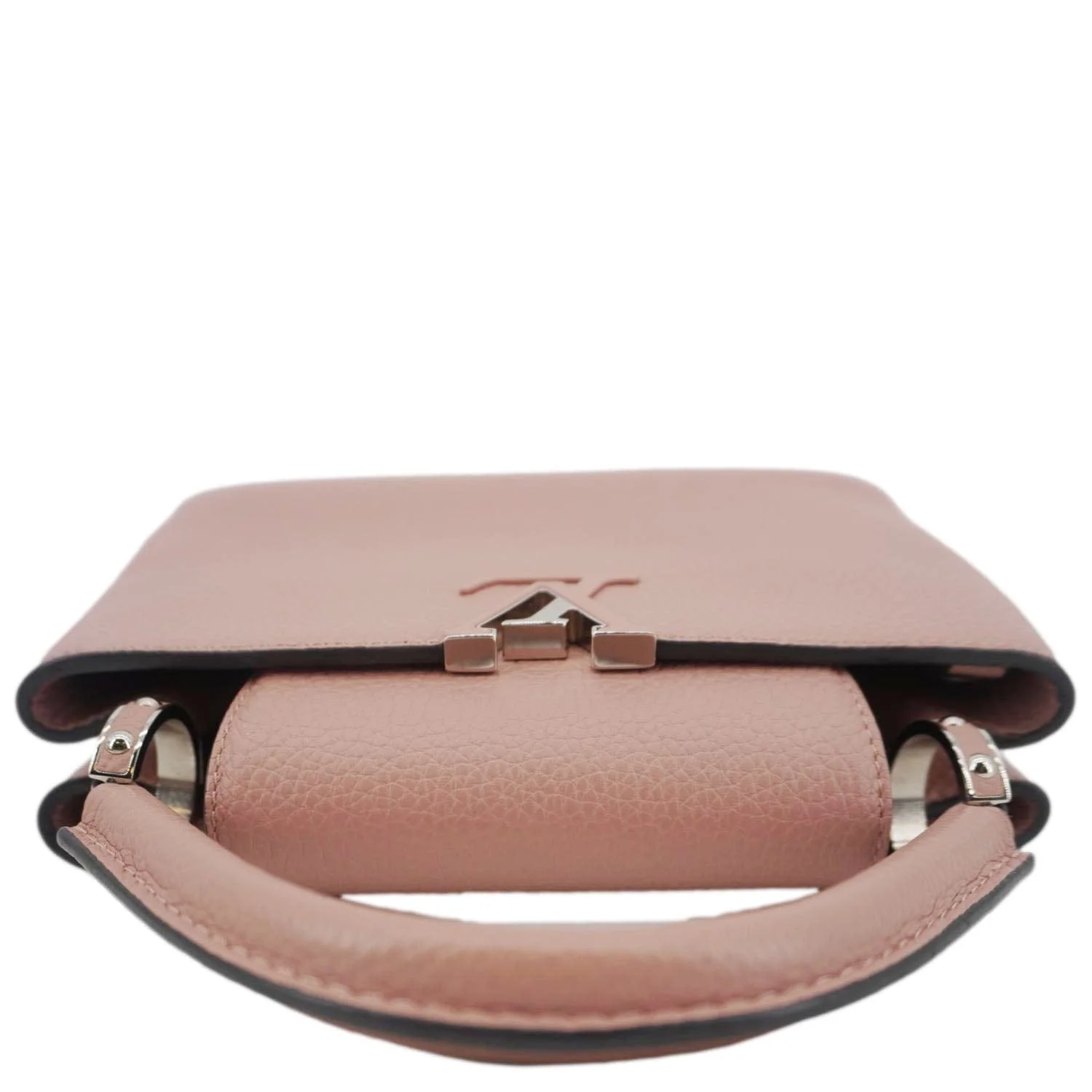 LOUIS VUITTON Capucines Leather Shoulder Bag Pink - Image 9