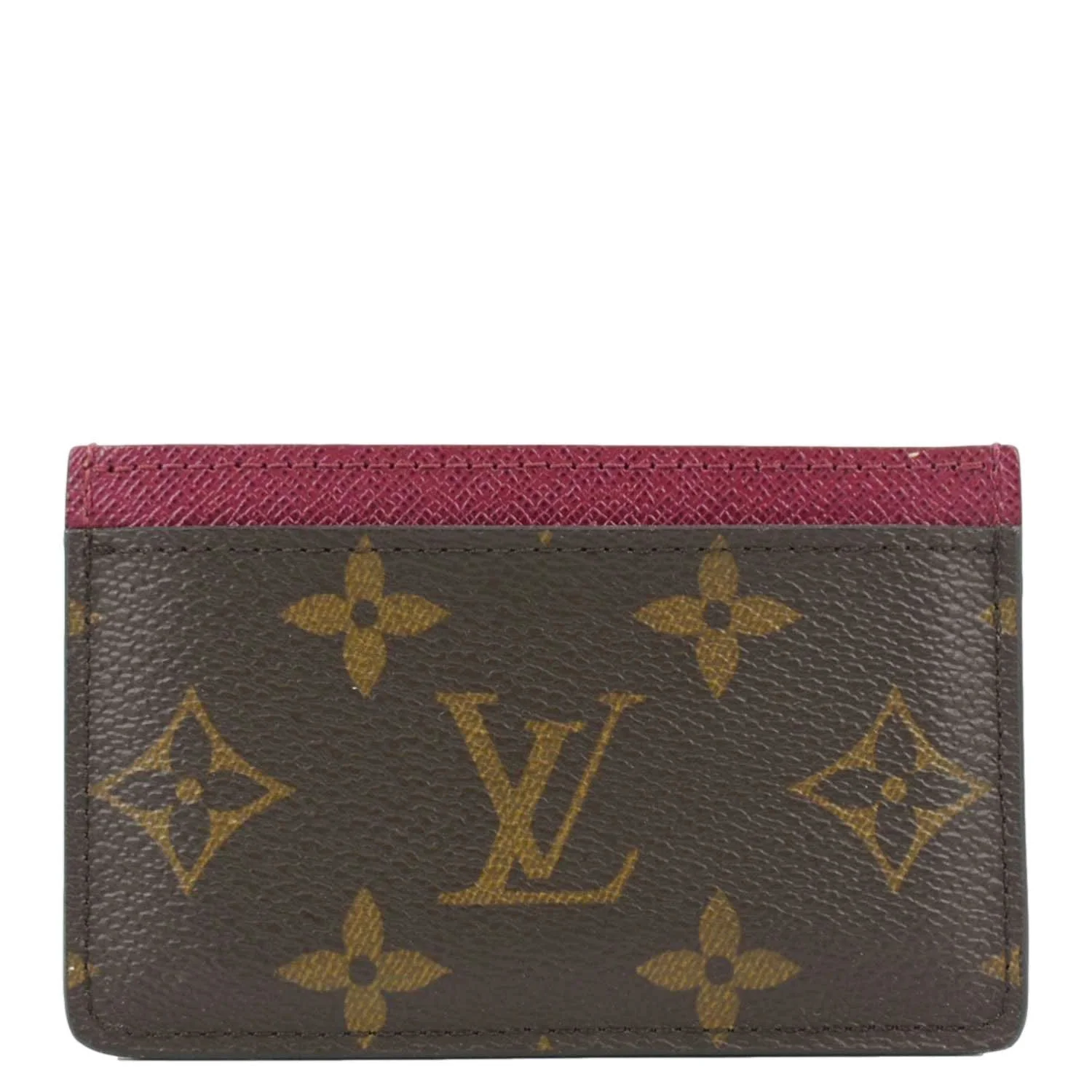 LOUIS VUITTON Monogram Canvas Card Holder Cerise - Image 4