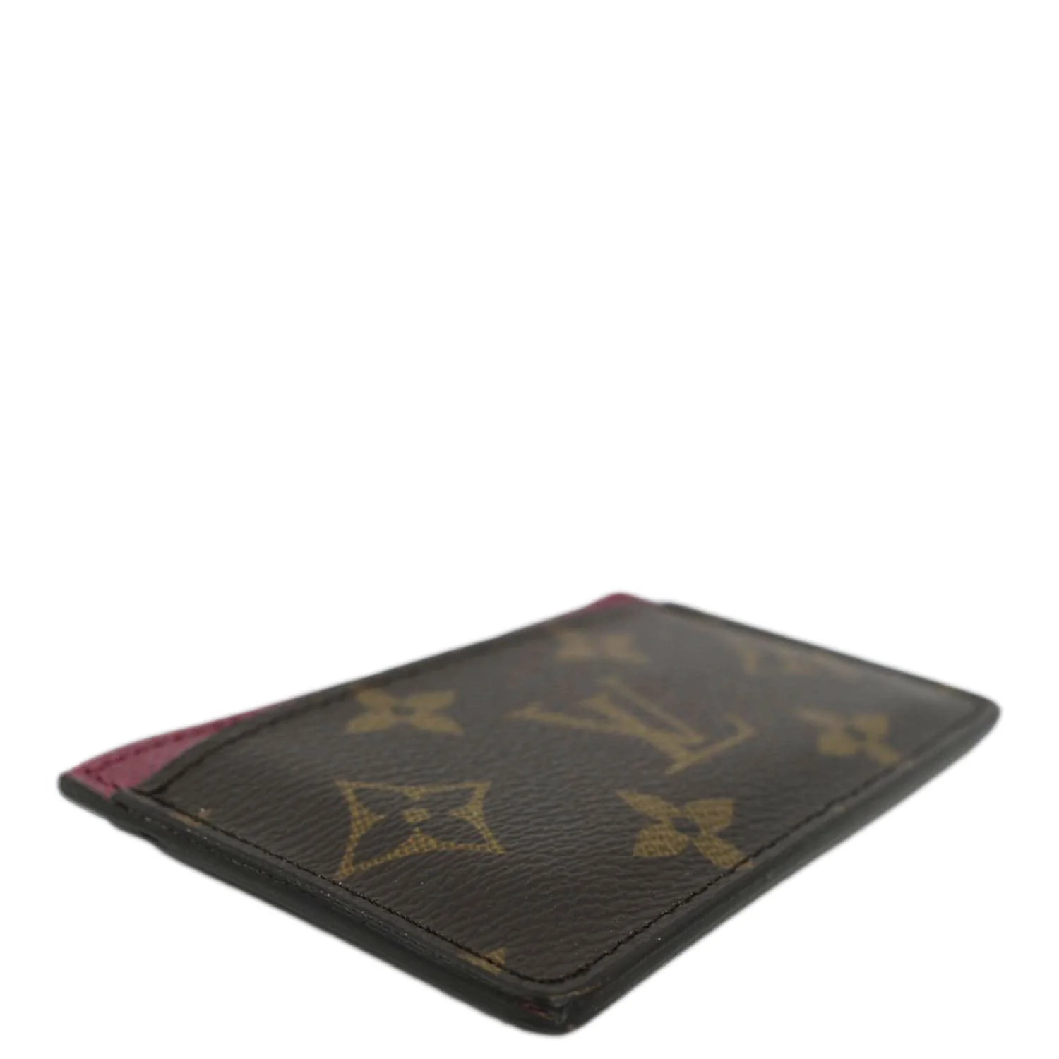 LOUIS VUITTON Monogram Canvas Card Holder Cerise - Image 7