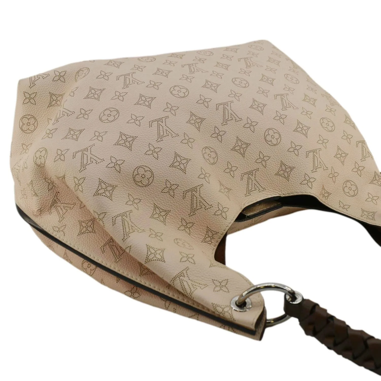 LOUIS VUITTON Carmel Mahina Leather Hobo Bag Light Pink - Image 7