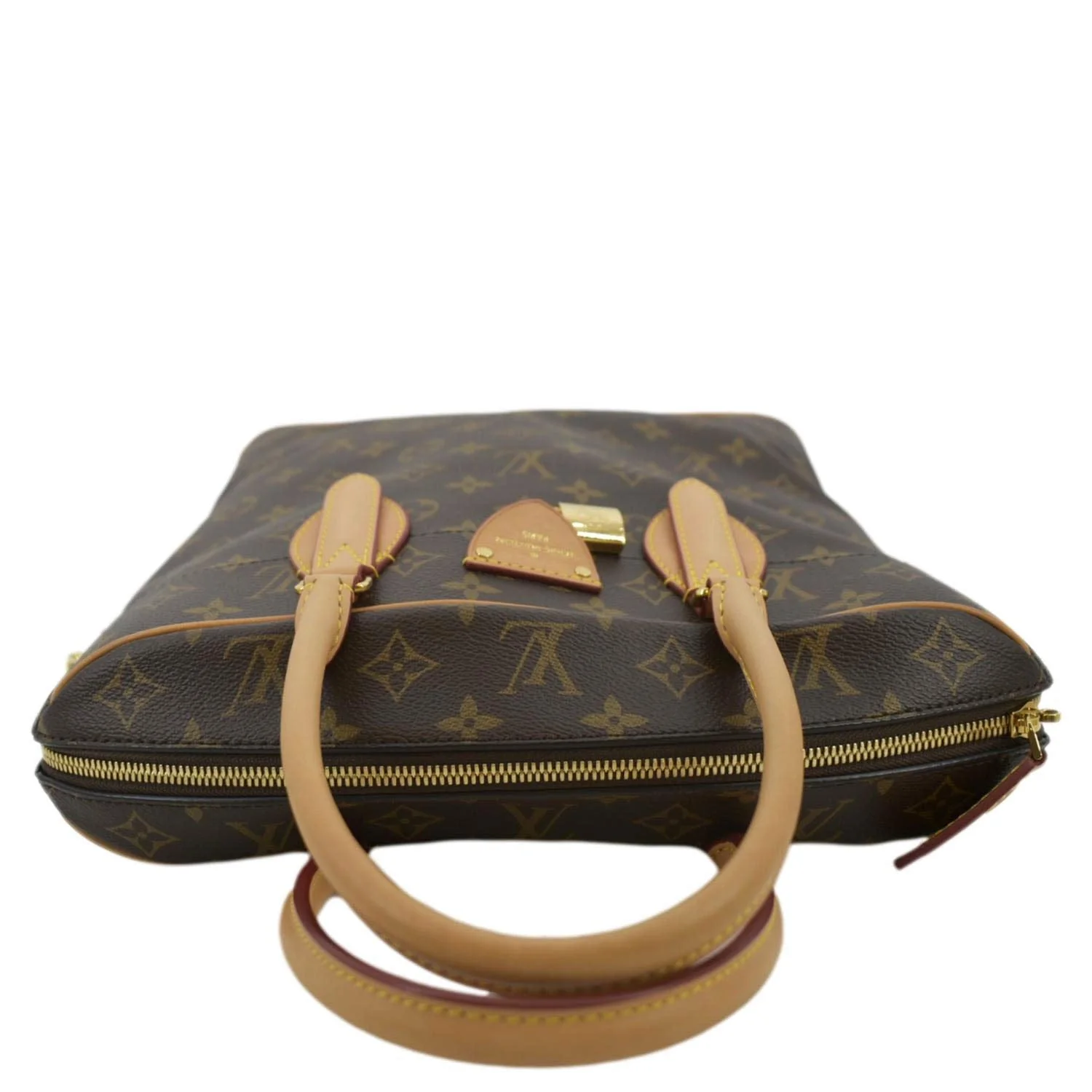 LOUIS VUITTON Carry All MM NM Monogram Canvas Shoulder Bag Brown - Image 4