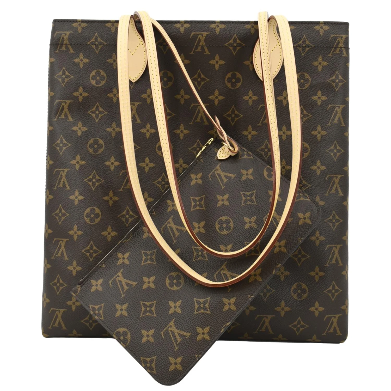 LOUIS VUITTON Carry it Monogram Canvas Shoulder Bag Brown - Image 3