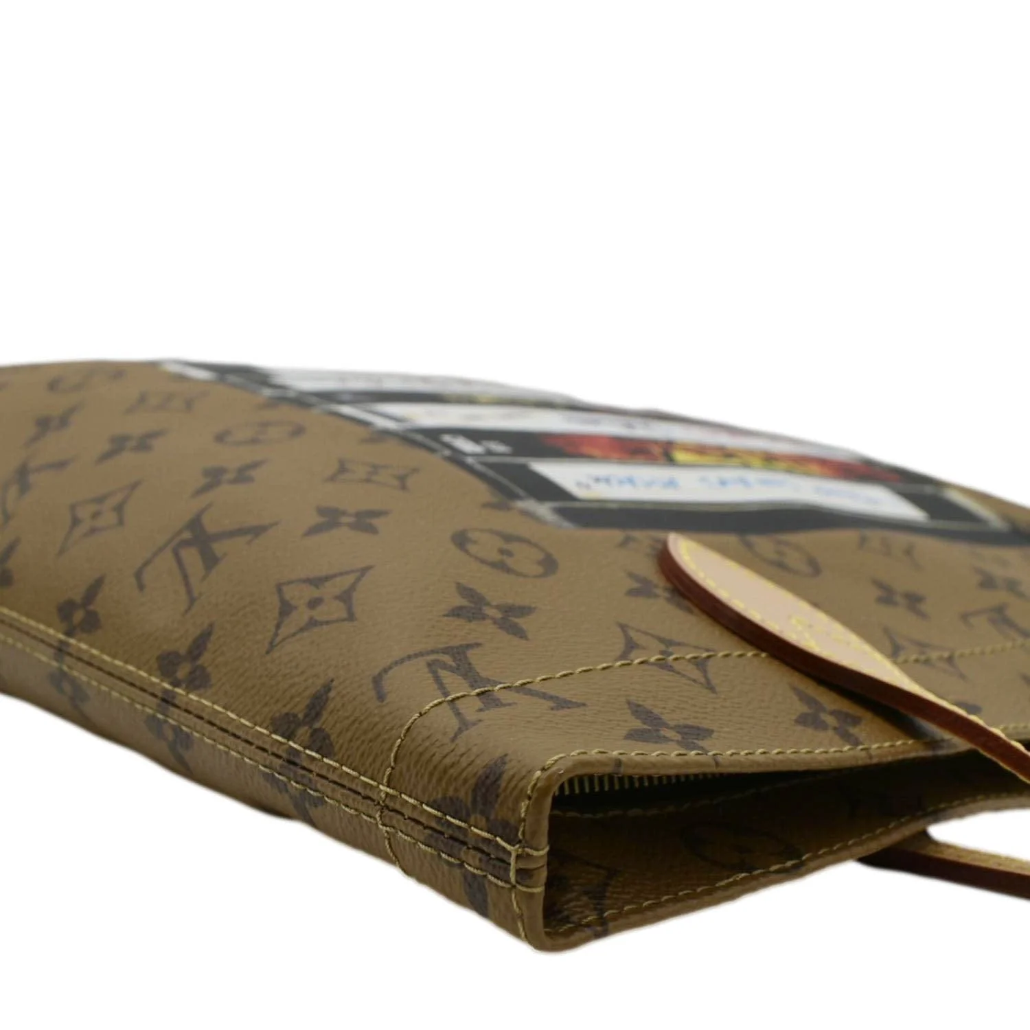 LOUIS VUITTON Carry It Monogram Reverse Canvas Tote Bag Brown - Image 6