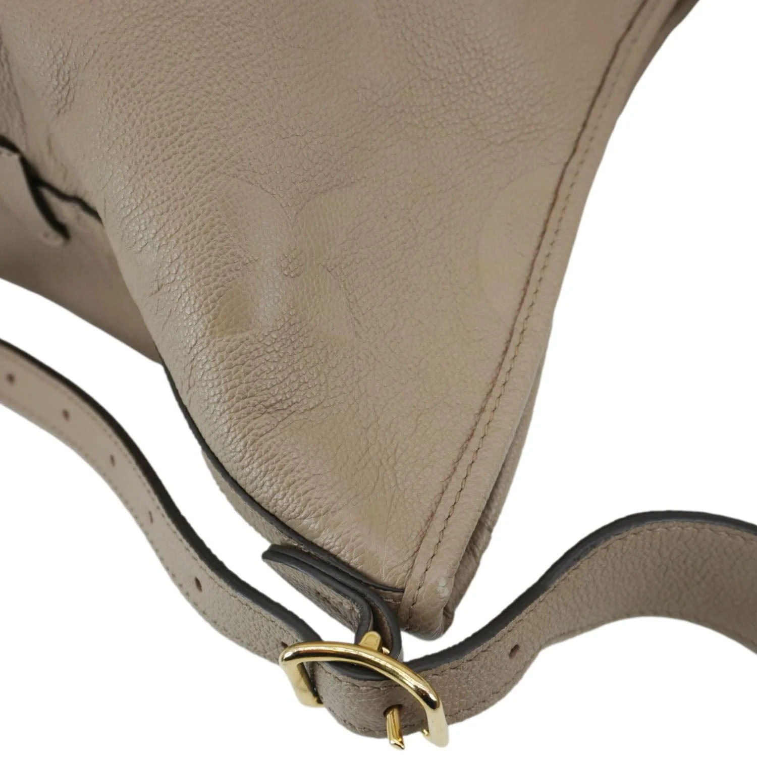 LOUIS VUITTON Carryall MM Empreinte Leather Shoulder Bag Beige - Image 10