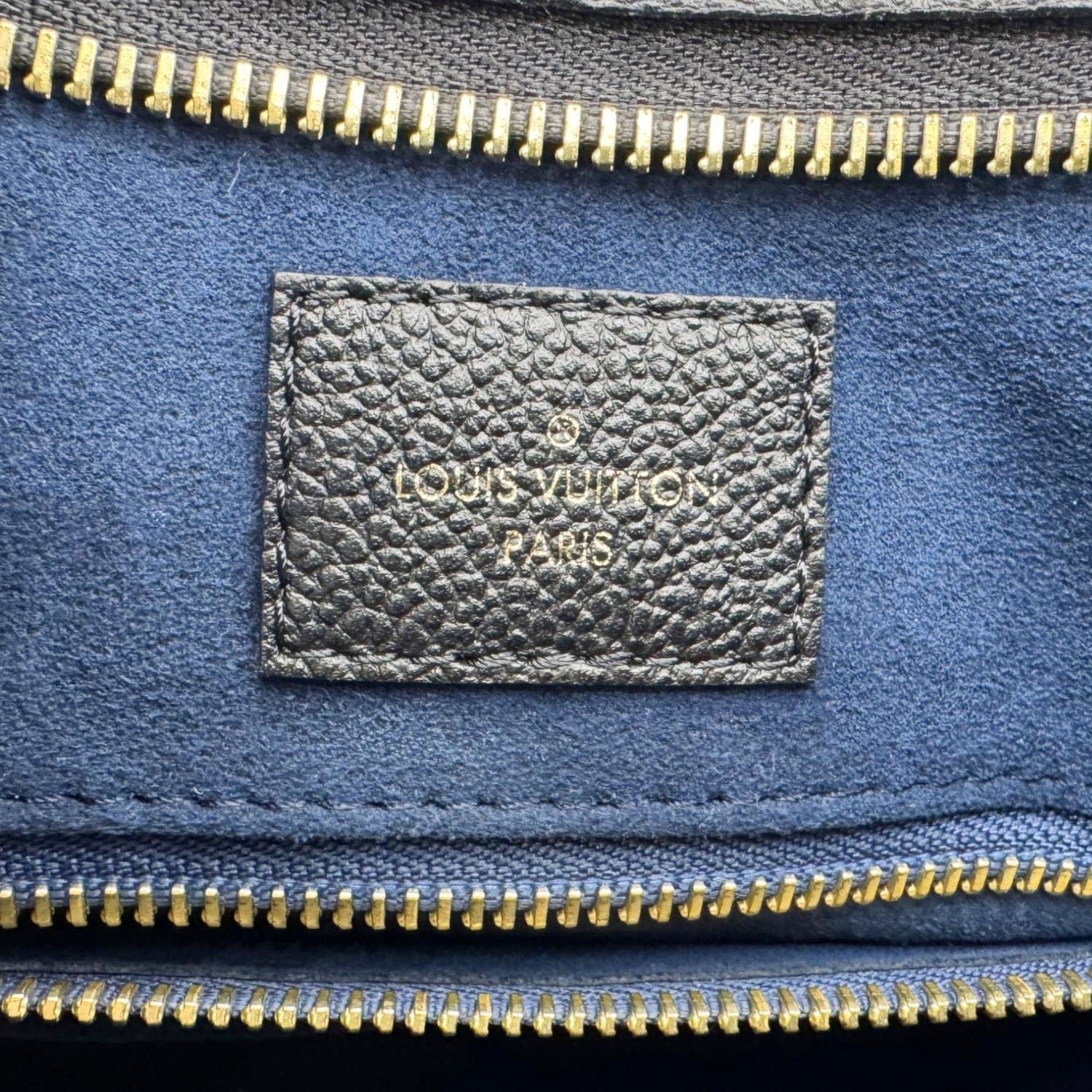 LOUIS VUITTON Carryall MM Monogram Empreinte Leather Shoulder Bag Black - Image 16