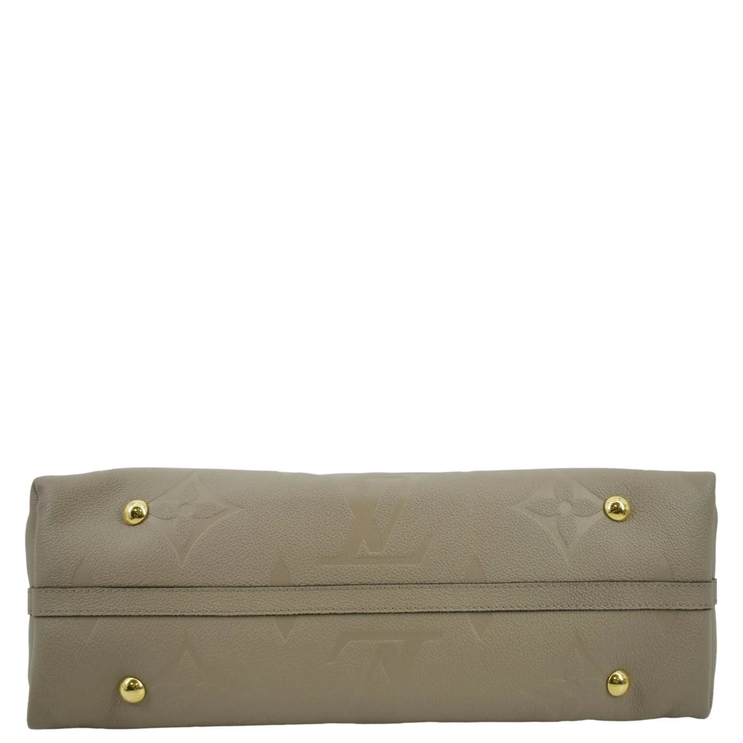 LOUIS VUITTON Carryall MM Monogram Empreinte Crossbody Bag Tourterelle Gray - Image 10