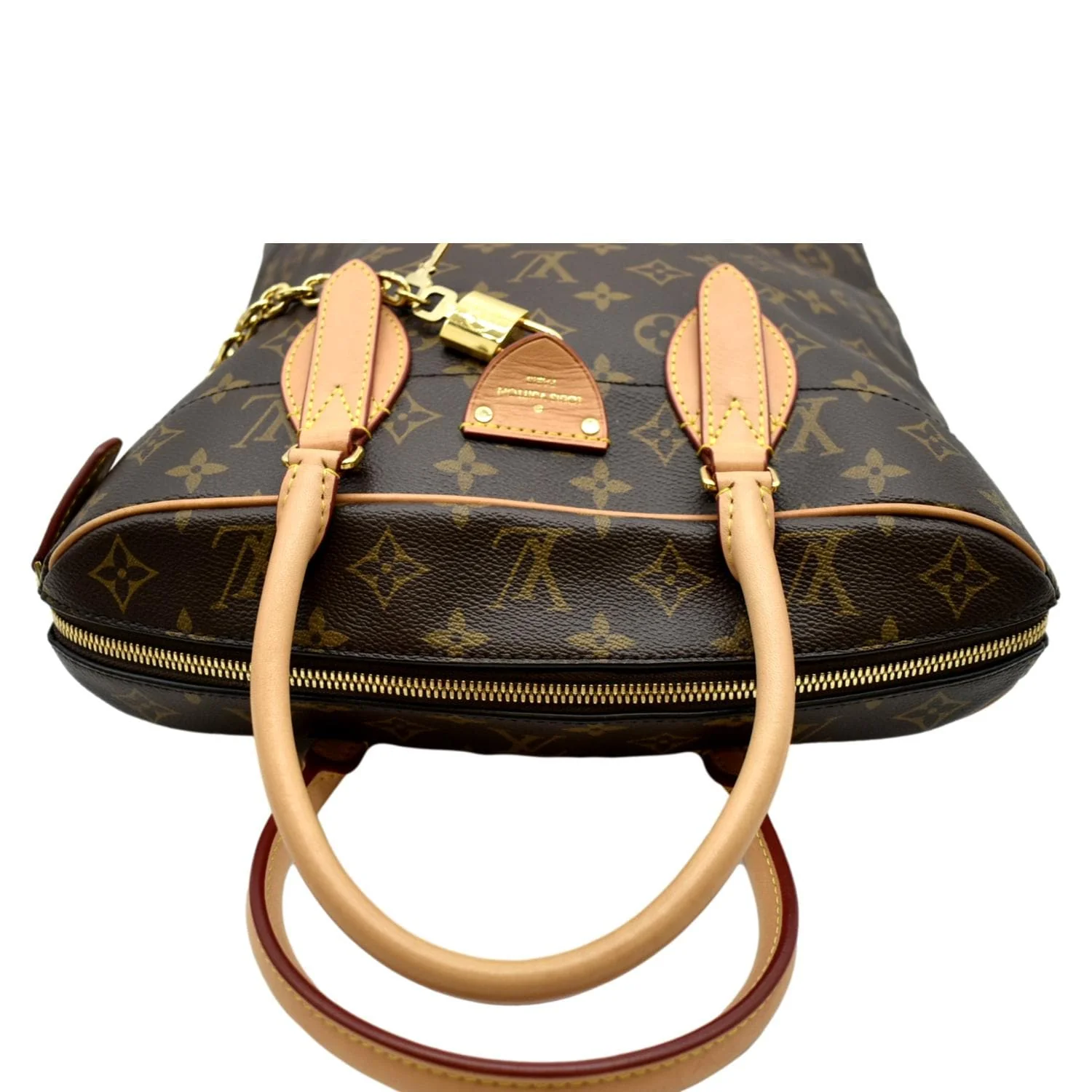 LOUIS VUITTON Carryall MM Monogram Canvas Shoulder Bag Brown - Image 5