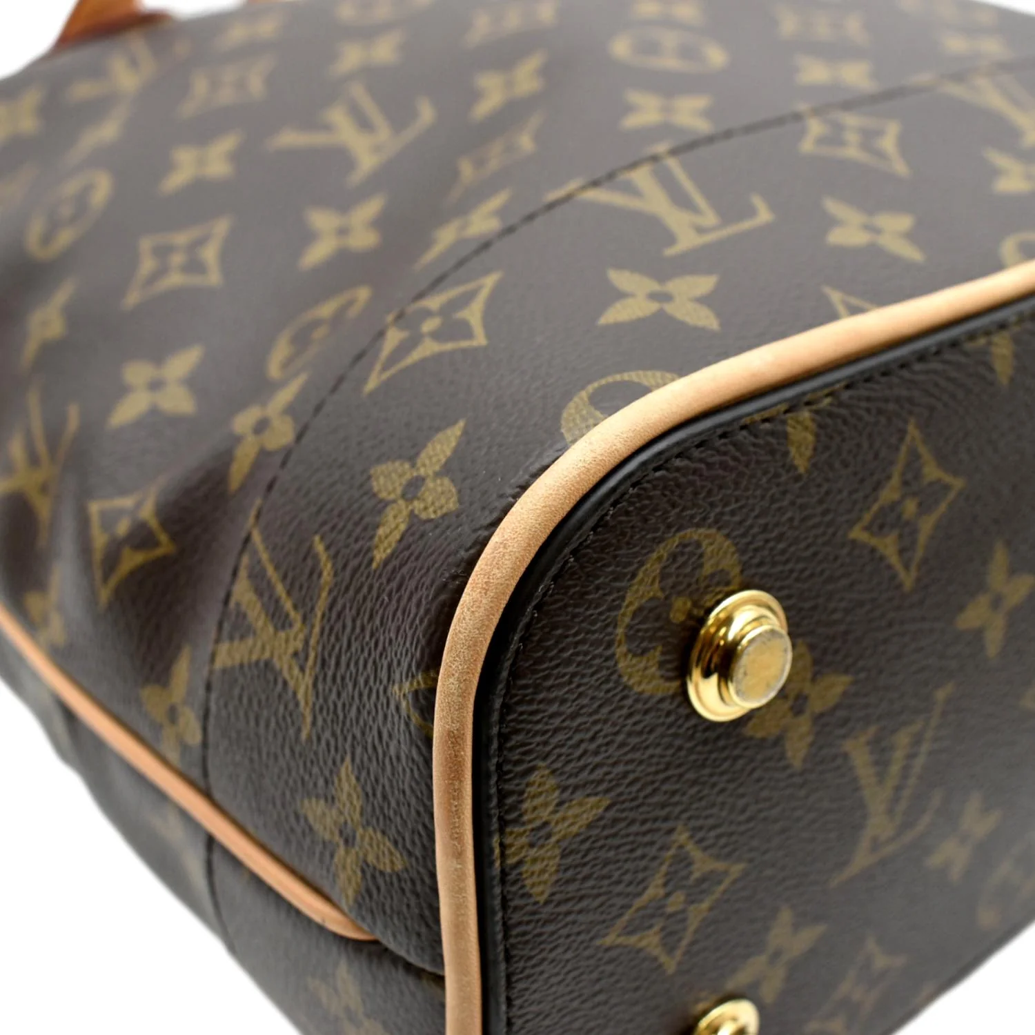LOUIS VUITTON Carryall MM Monogram Canvas Shoulder Bag Brown - Image 8