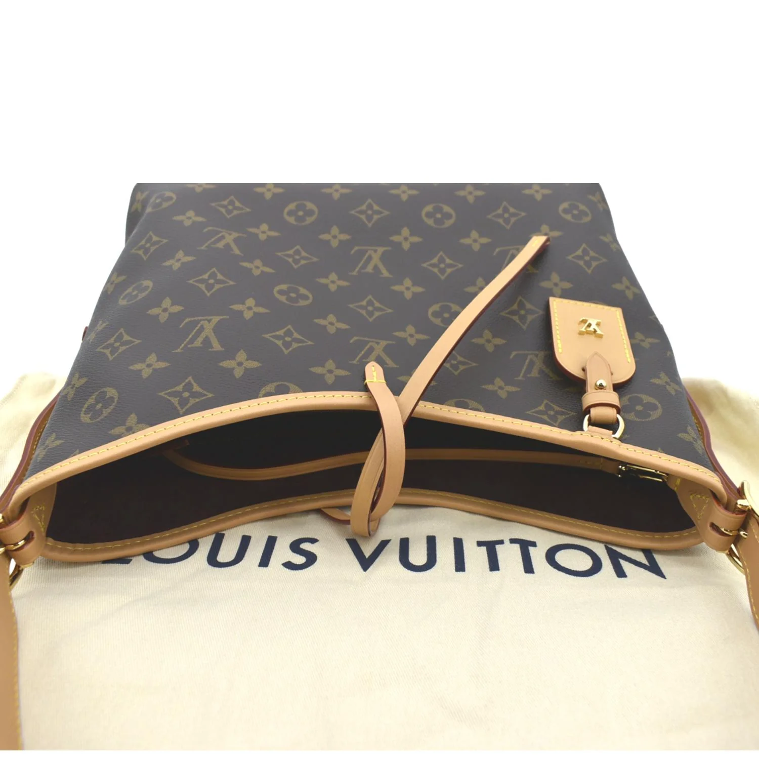 LOUIS VUITTON Carryall PM Monogram Canvas Shoulder Bag Brown - Image 4