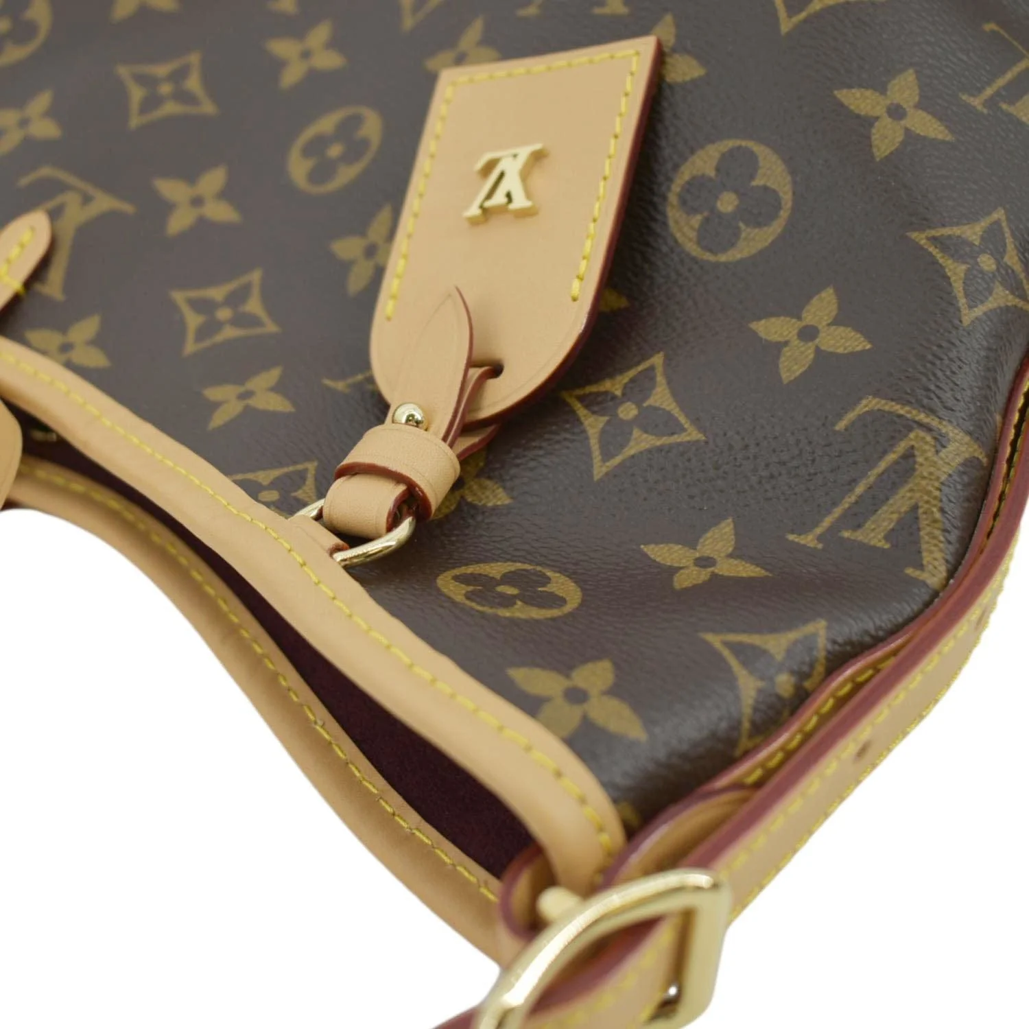 LOUIS VUITTON Carryall MM Monogram Canvas Shoulder Bag Brown - Image 6