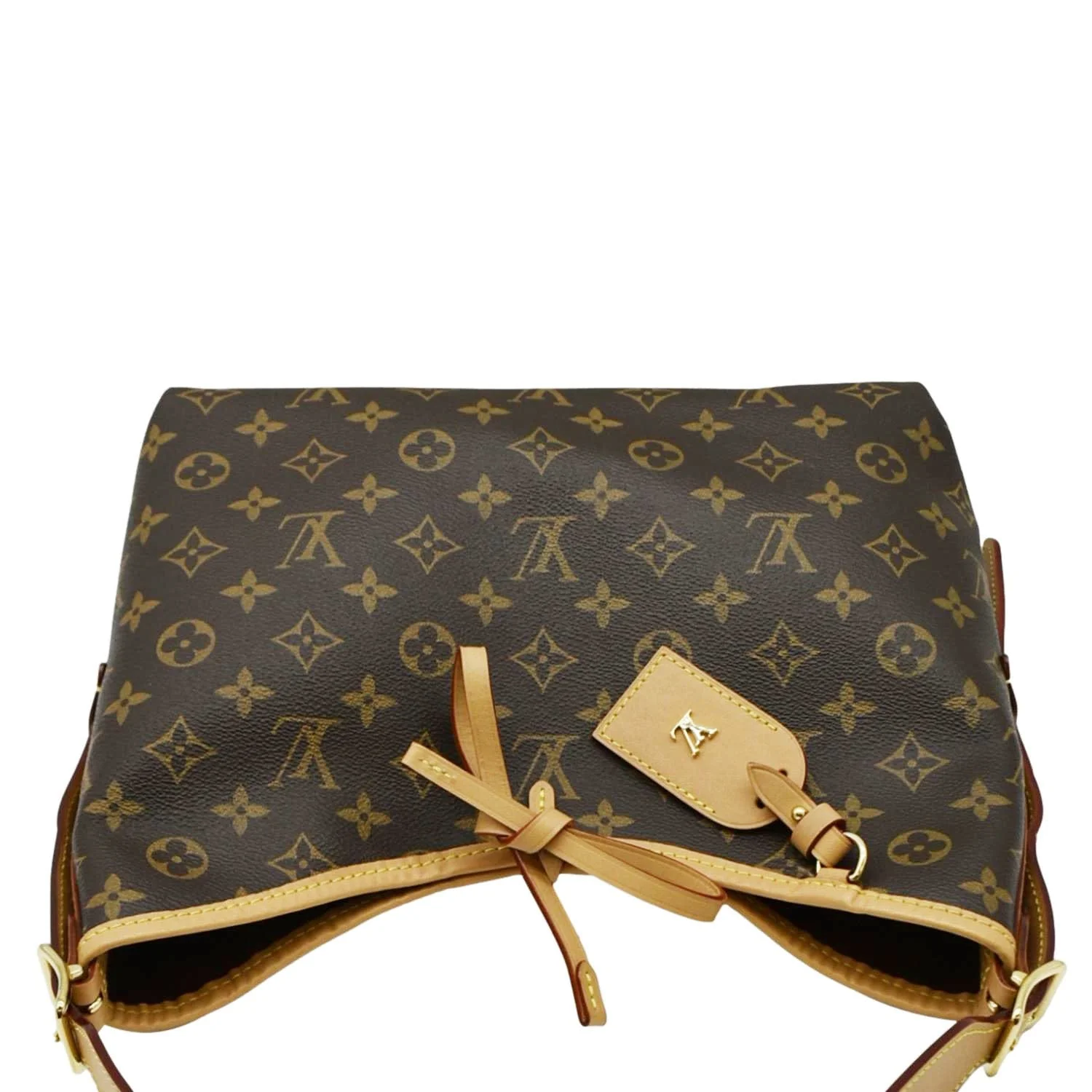 LOUIS VUITTON Carryall PM Monogram Canvas Shoulder Bag Brown - Image 5