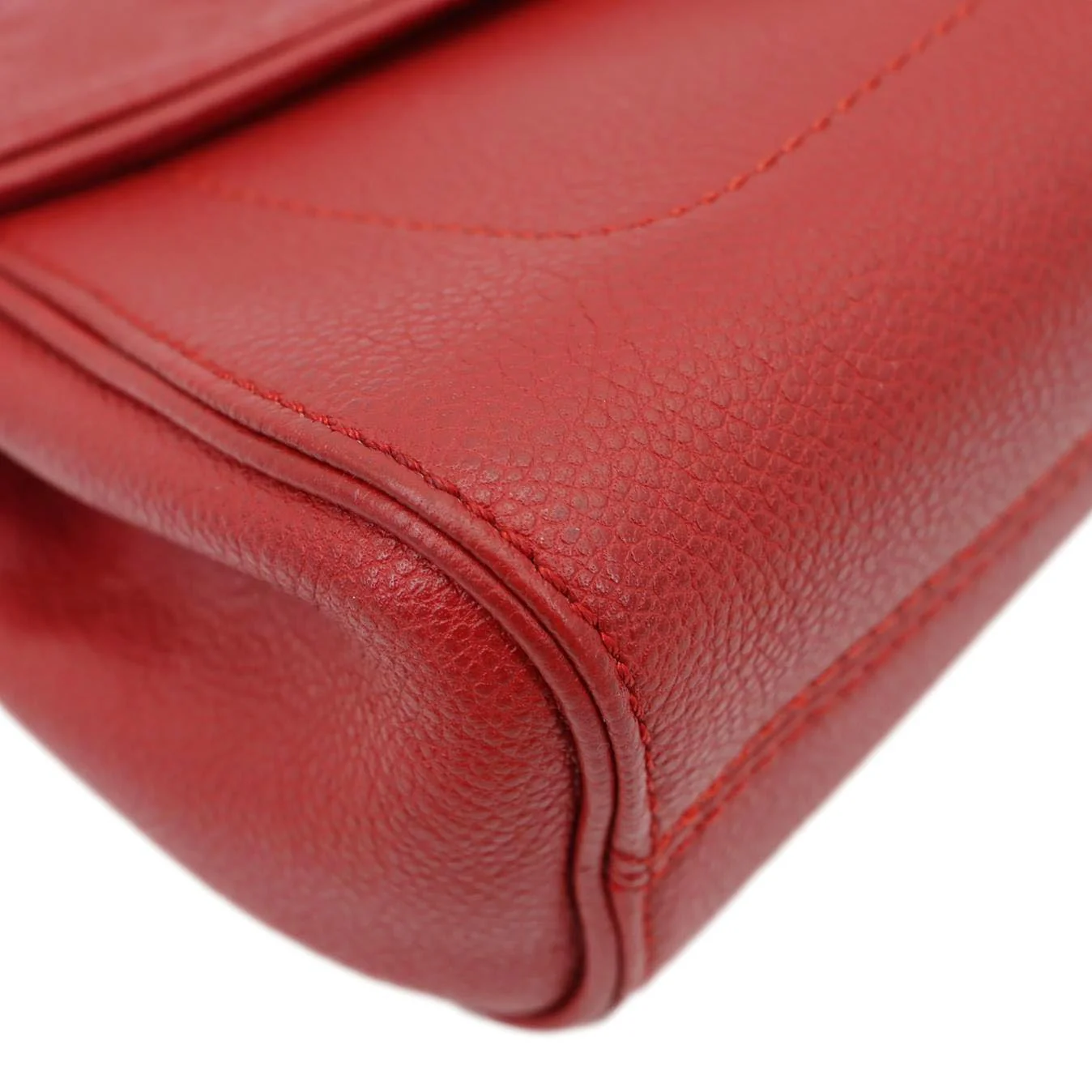 LOUIS VUITTON Saint Germain PM Monogram Empreinte Leather Shoulder Bag Cerise - Image 7