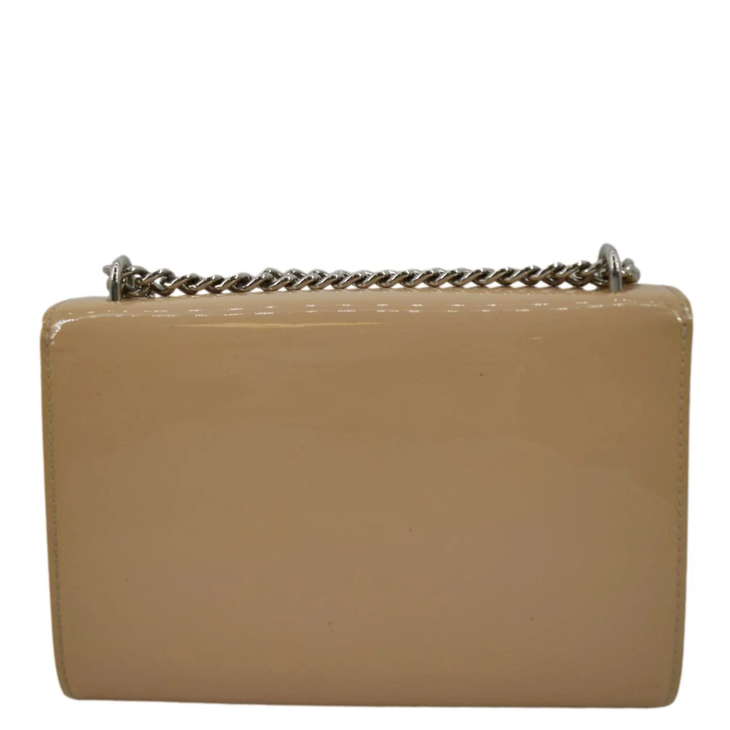 LOUIS VUITTON Chain Louise GM Leather Shoulder Bag Beige - Image 4