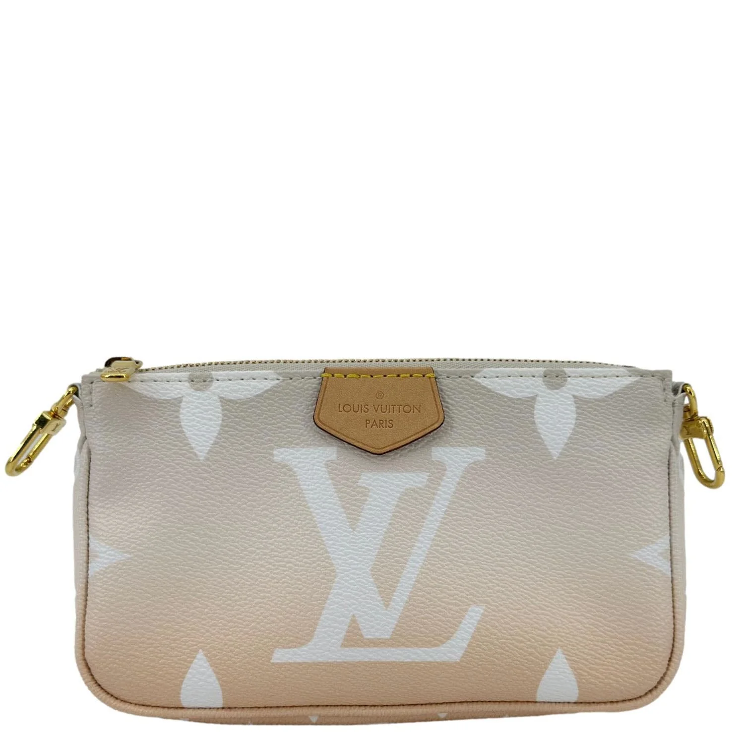 LOUIS VUITTON Multi Pochette Accessories Mini By the Pool Chain Clutch Bag Brume - Image 4