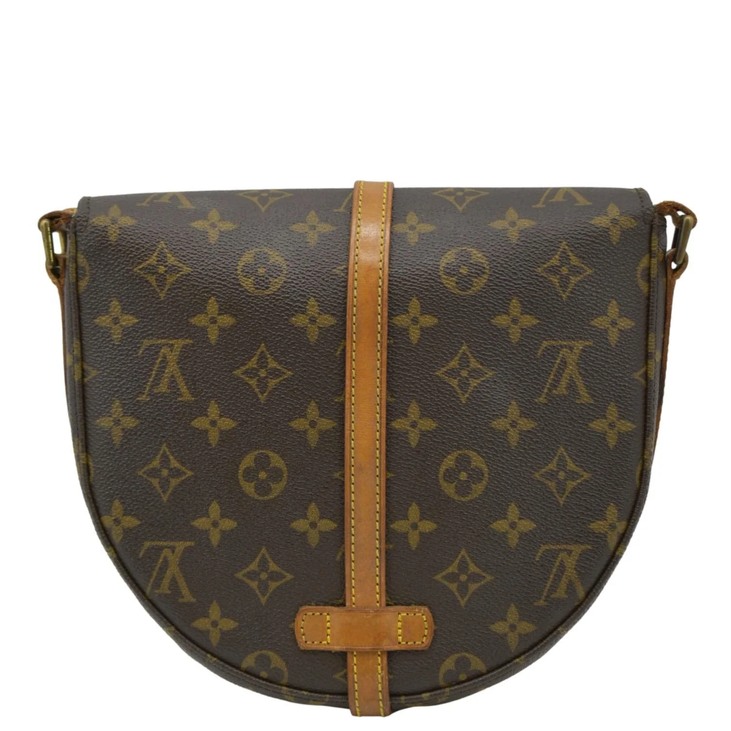 LOUIS VUITTON Chantilly Monogram Canvas Crossbody Bag Brown - Image 3