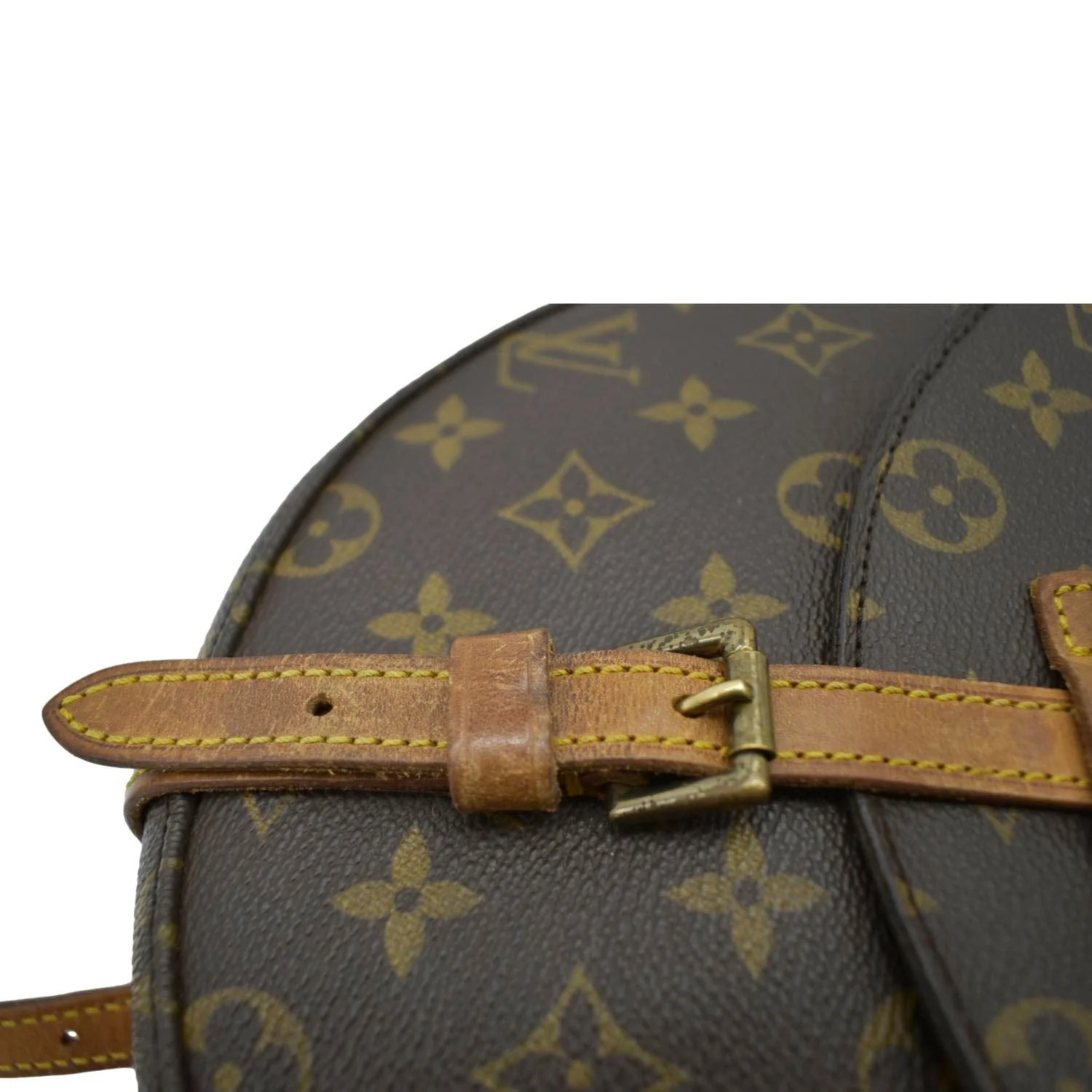 LOUIS VUITTON Chantilly Monogram Canvas Crossbody Bag Brown - Image 7