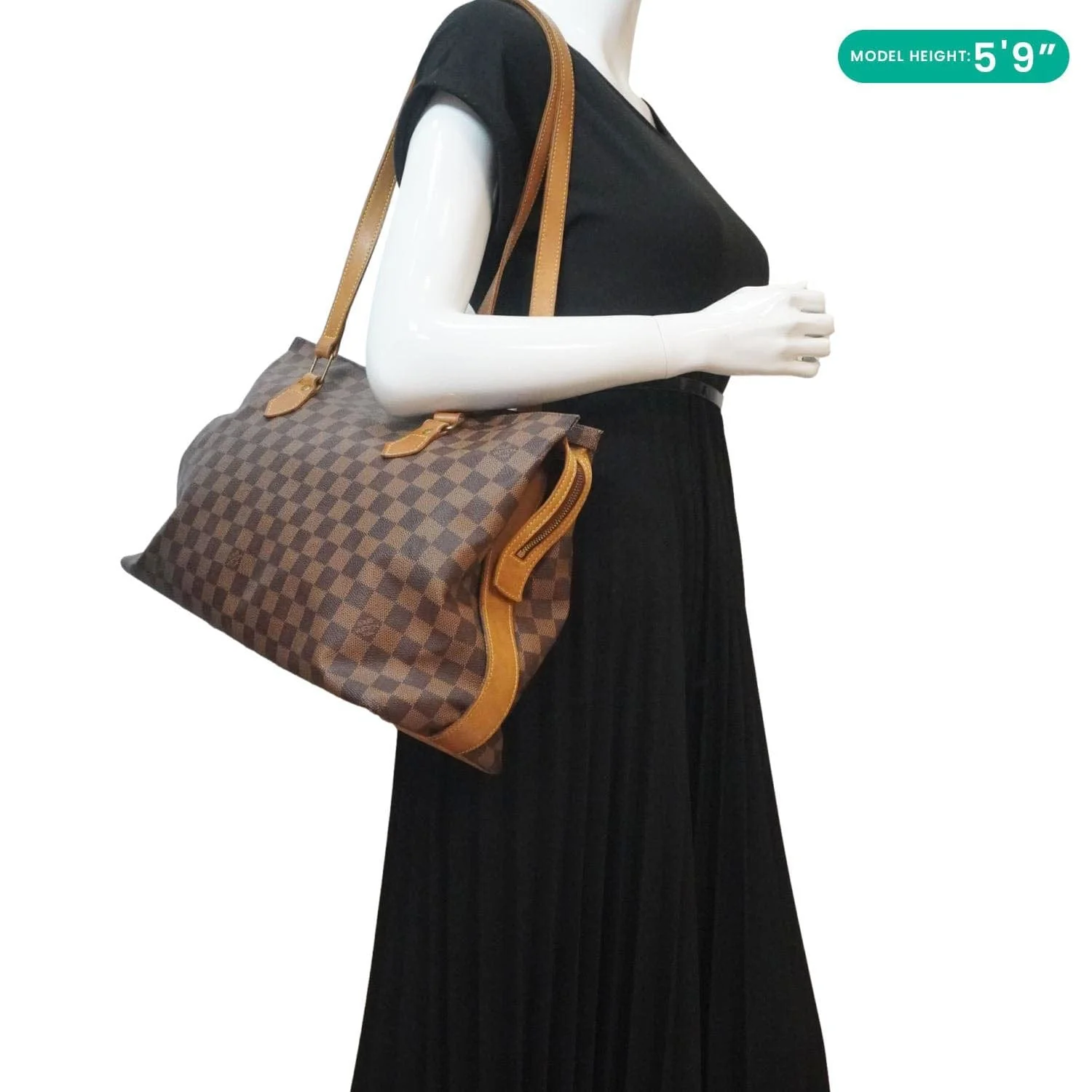 LOUIS VUITTON Chelsea Damier Ebene Shoulder Bag Brown - Image 2