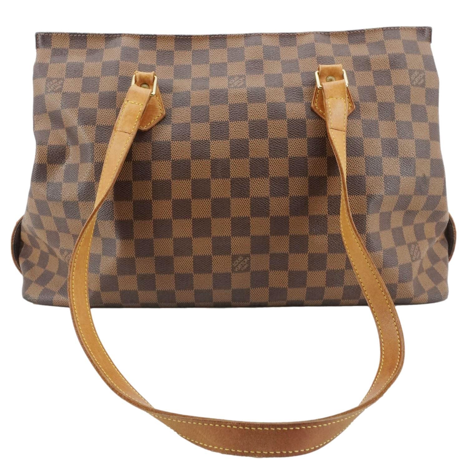 LOUIS VUITTON Chelsea Damier Ebene Shoulder Bag Brown - Image 4