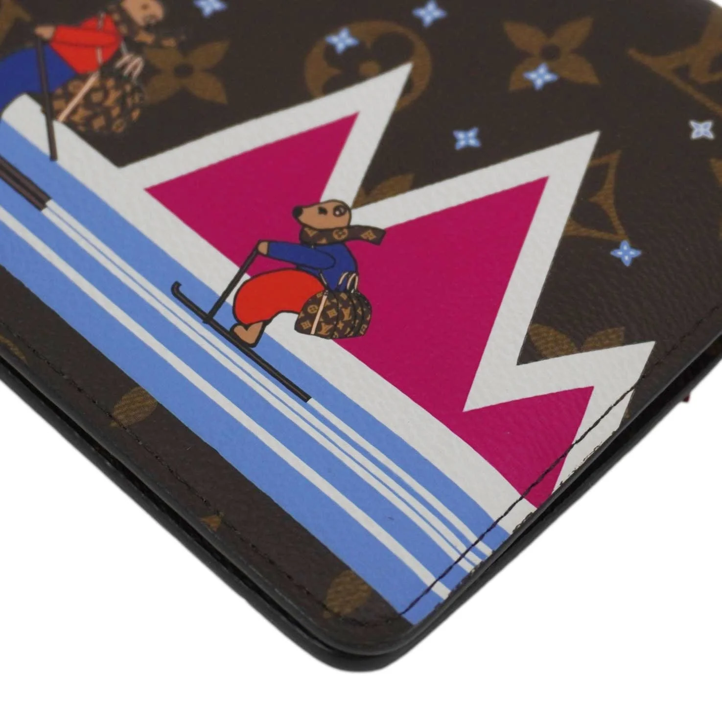 LOUIS VUITTON Christmas Animation Pochette Monogram Canvas Crossbody Bag Brown - Image 9