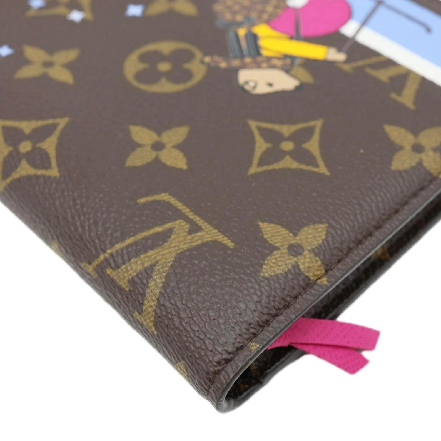 LOUIS VUITTON Weekend Christmas Animation Pochette Monogram Canvas Crossbody Bag Brown - Image 7