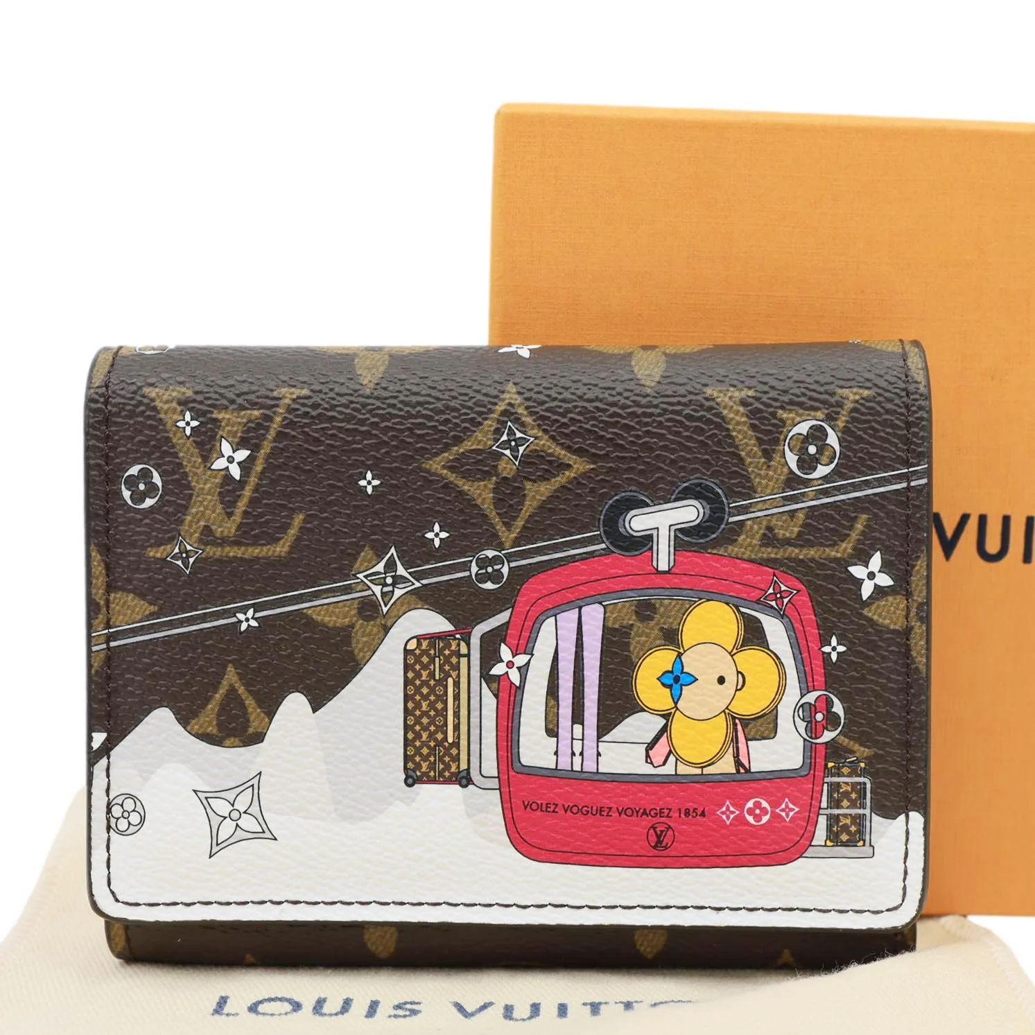 LOUIS VUITTON Christmas Animation Monogram Canvas Wallet Brown - Image 3