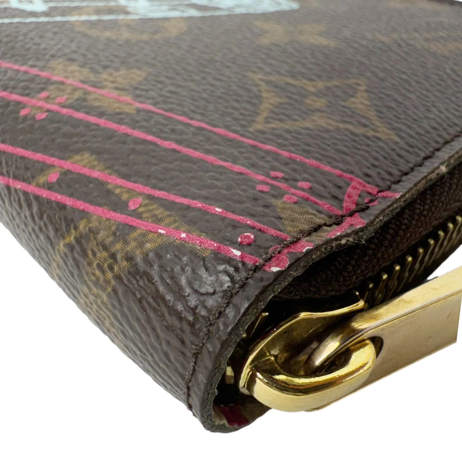 LOUIS VUITTON Christmas Animation Monogram Canvas Zippy Wallet Brown - Image 8