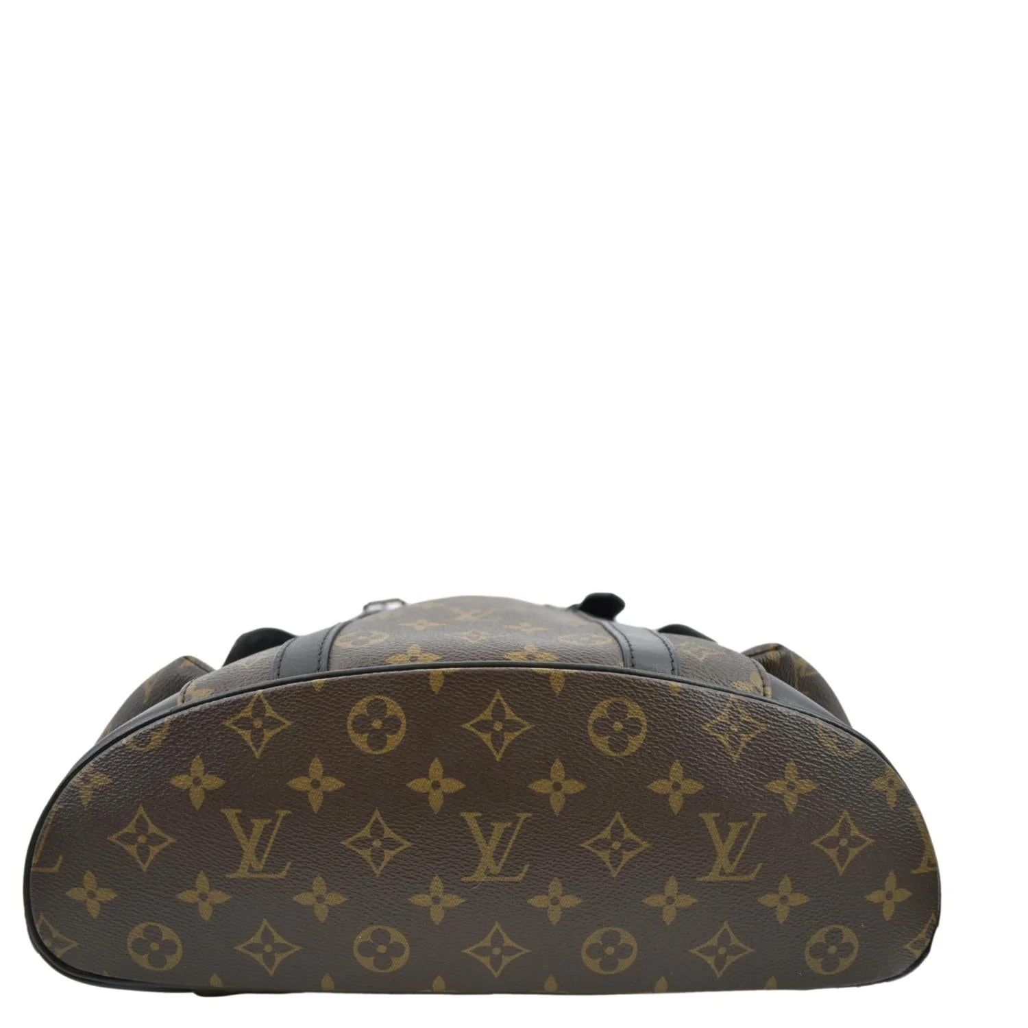 LOUIS VUITTON Christopher Monogram Macassar Canvas Backpack Bag Brown - Image 9