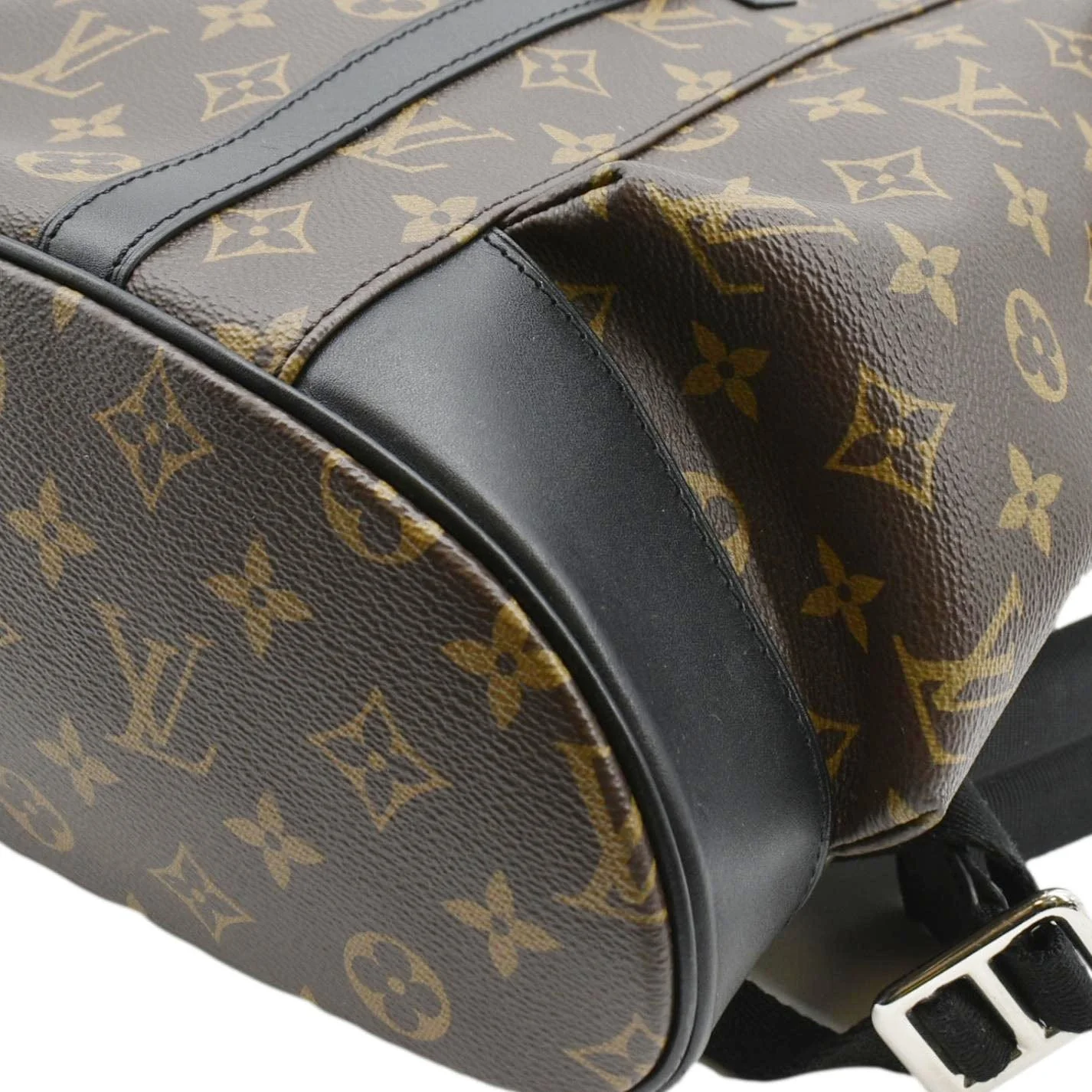 LOUIS VUITTON Christopher MM Monogram Macassar Canvas Backpack Bag Brown - Image 8