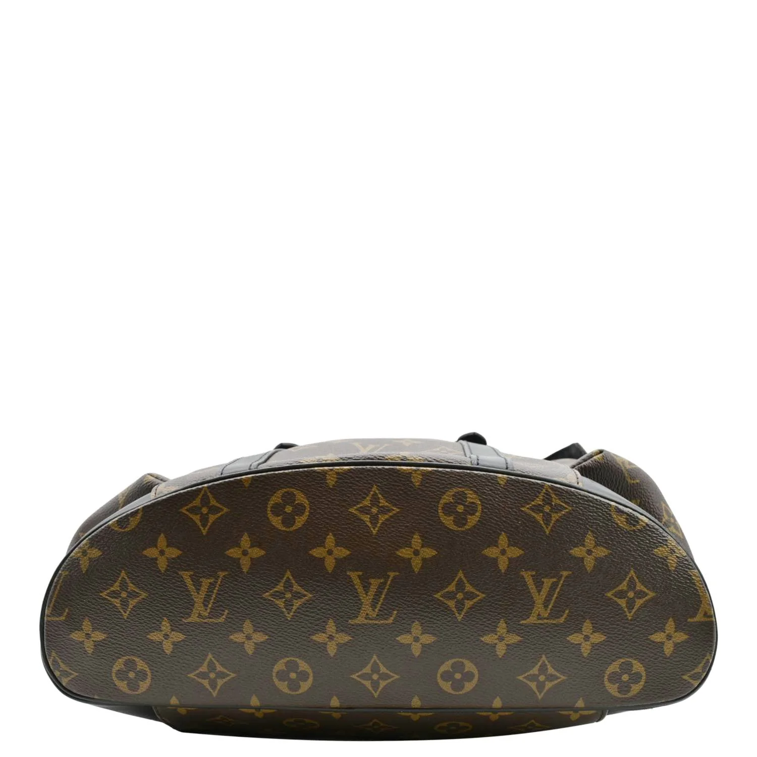 LOUIS VUITTON Christopher MM Monogram Macassar Canvas Backpack Bag Brown - Image 9