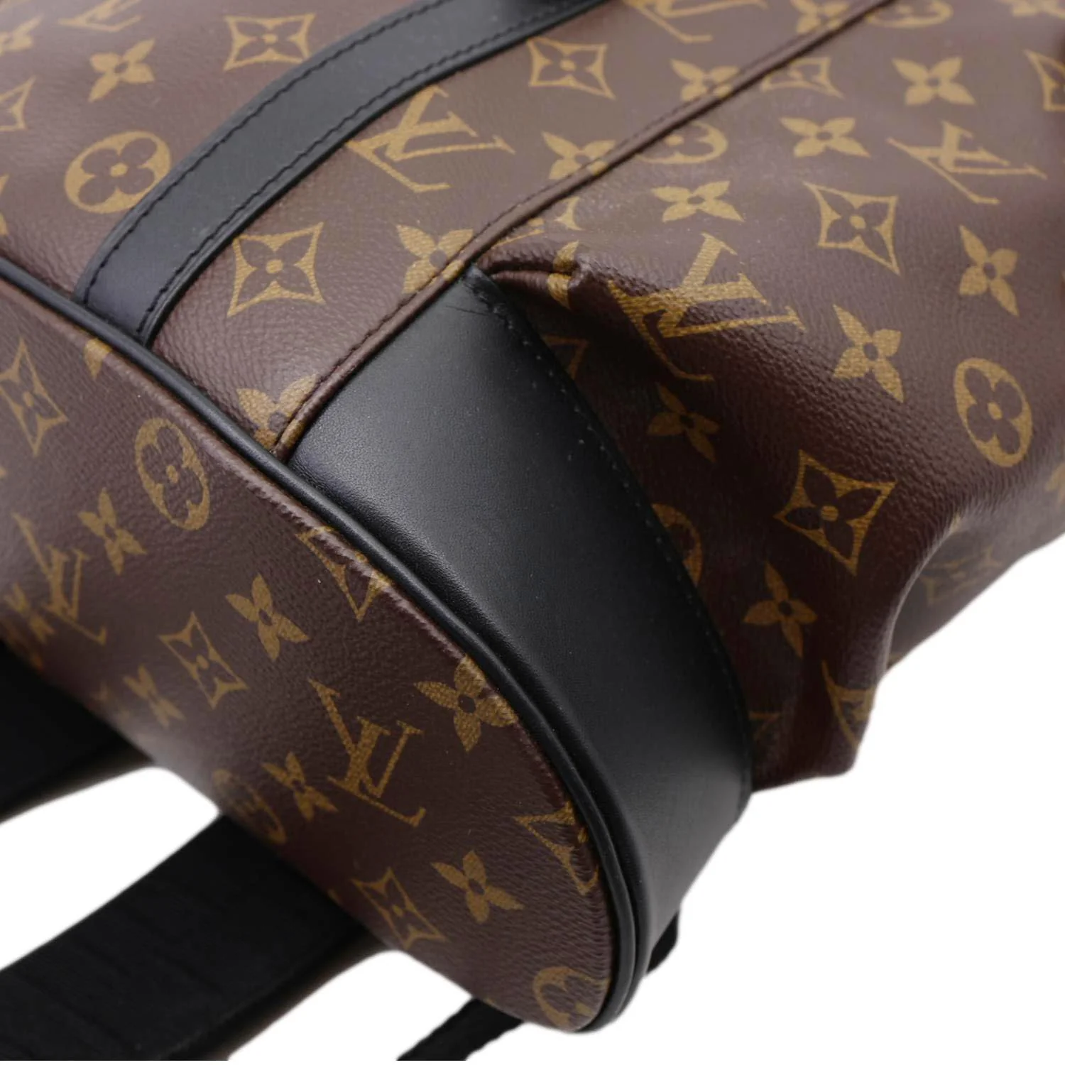 LOUIS VUITTON Christopher Monogram Macassar Canvas Backpack Bag Brown - Image 9