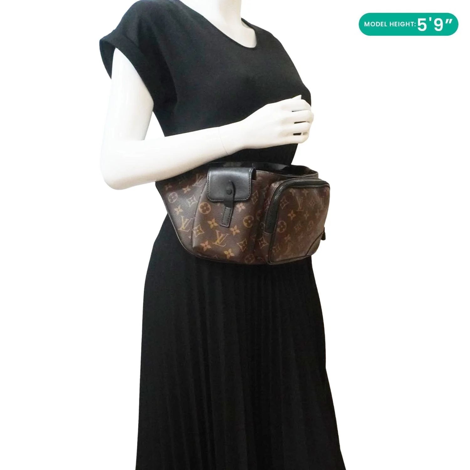 LOUIS VUITTON Christopher Monogram Macassar Bumbag Brown - Image 2