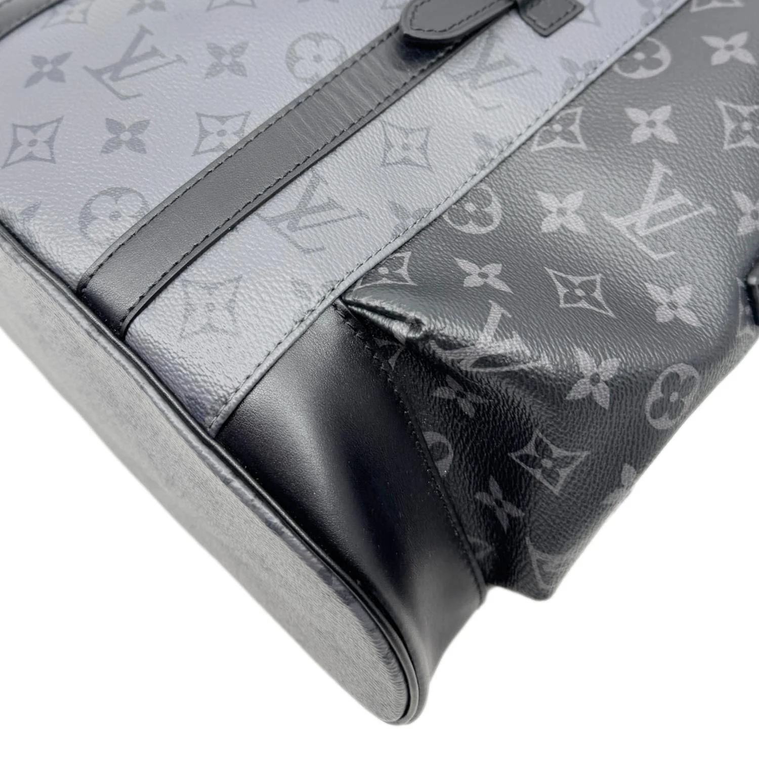 LOUIS VUITTON Christopher MM Reverse Monogram Eclipse Canvas Backpack Black - Image 11
