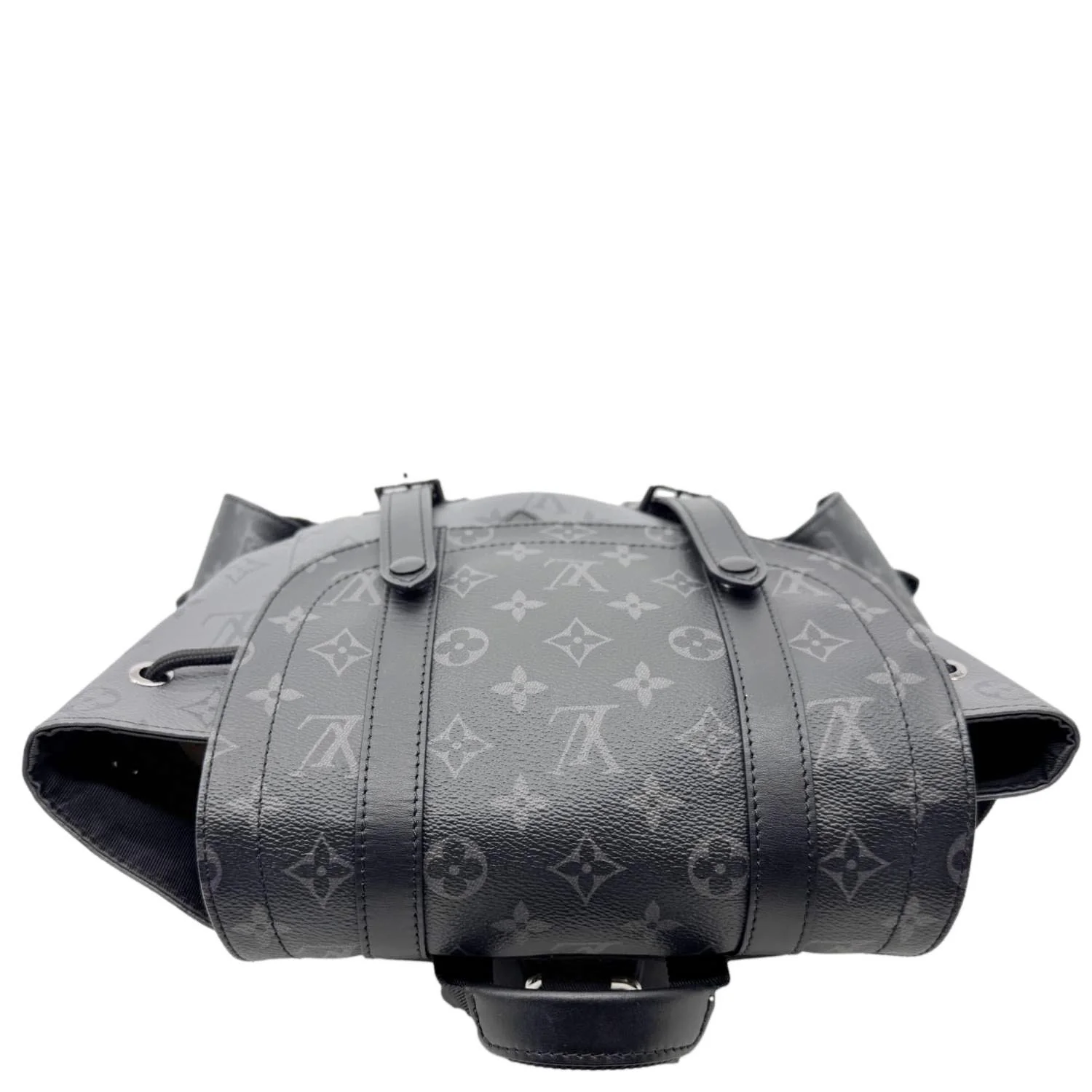 LOUIS VUITTON Christopher MM Reverse Monogram Eclipse Canvas Backpack Black - Image 8