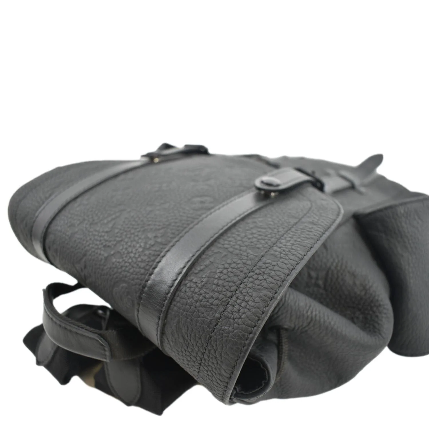 LOUIS VUITTON Christopher PM Monogram Taurillon Leather Backpack Bag Black - Image 7