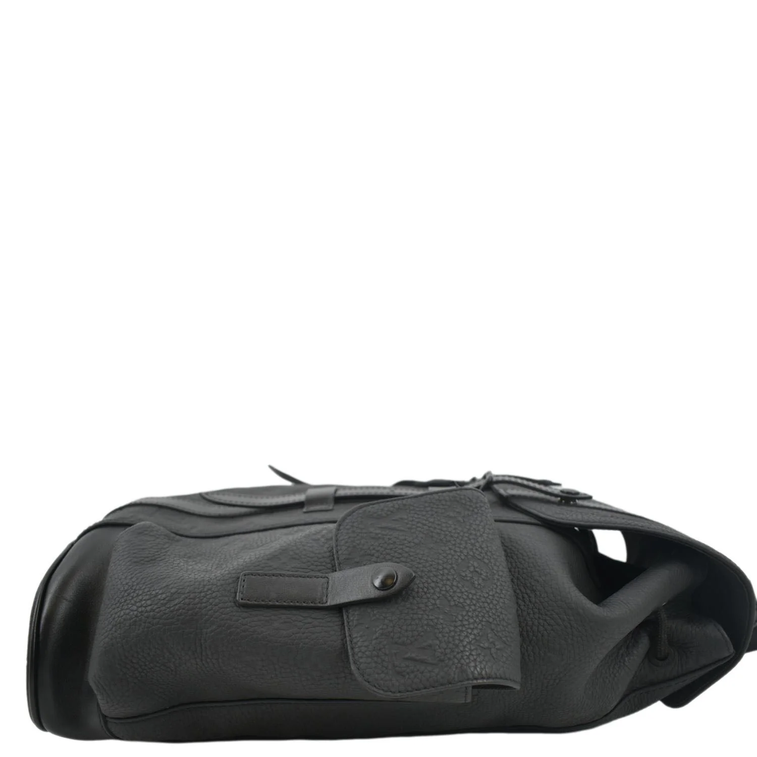 LOUIS VUITTON Christopher PM Monogram Taurillon Leather Backpack Bag Black - Image 9