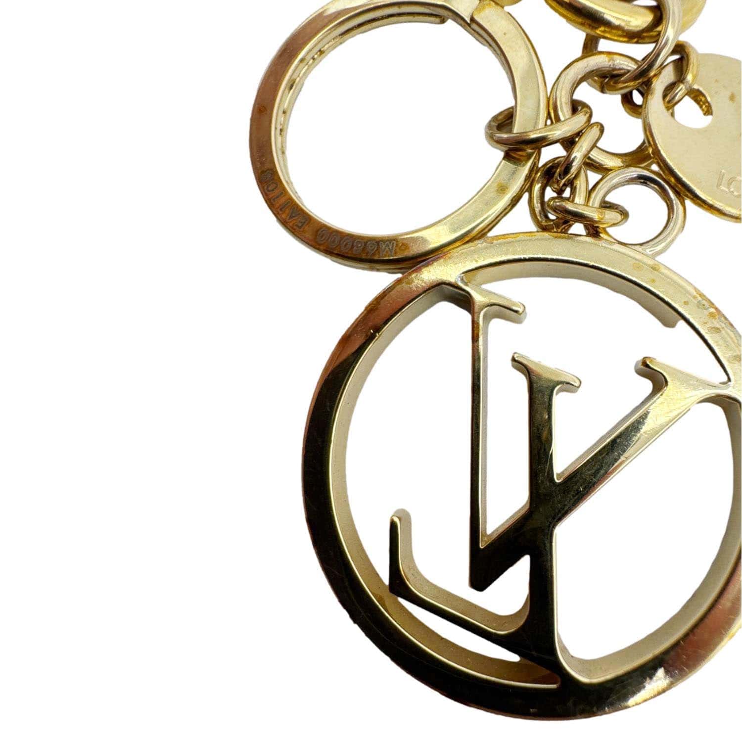 LOUIS VUITTON LV Circle Bag Charm & Key Holder Gold S00 - Image 3