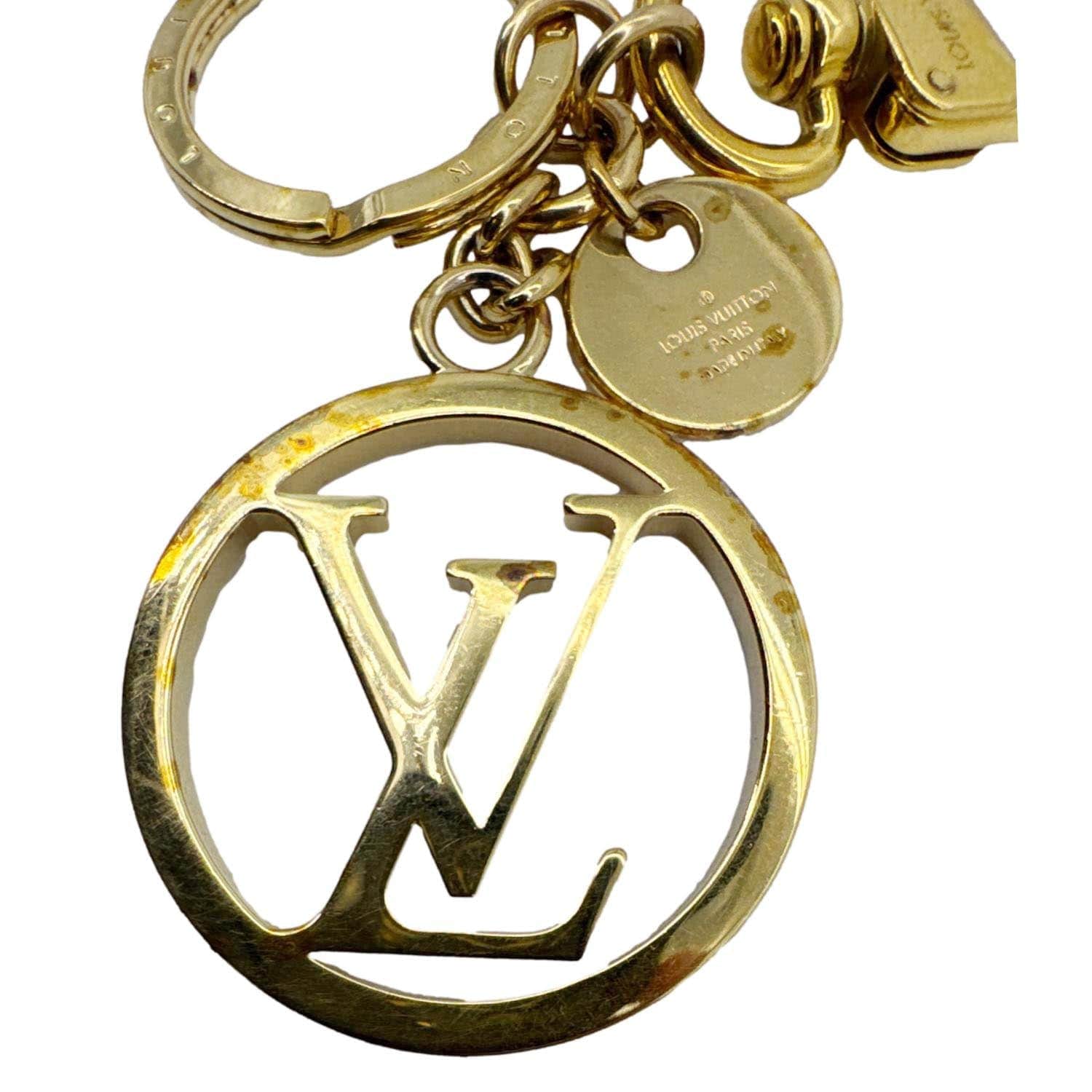 LOUIS VUITTON LV Circle Bag Charm & Key Holder Gold S00 - Image 4