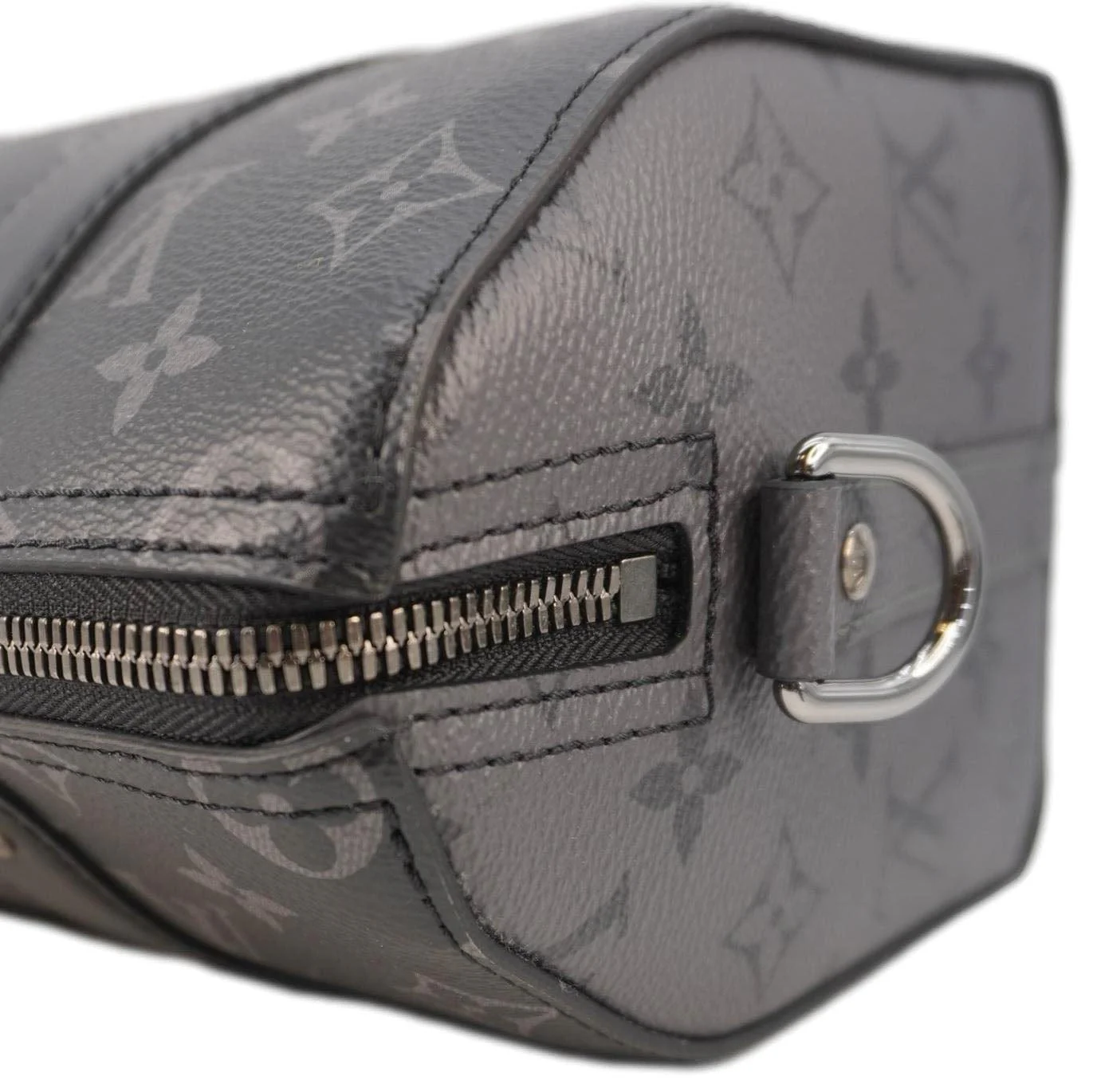 LOUIS VUITTON City Keepall Monogram Eclipse Travel Bag Black - Image 6
