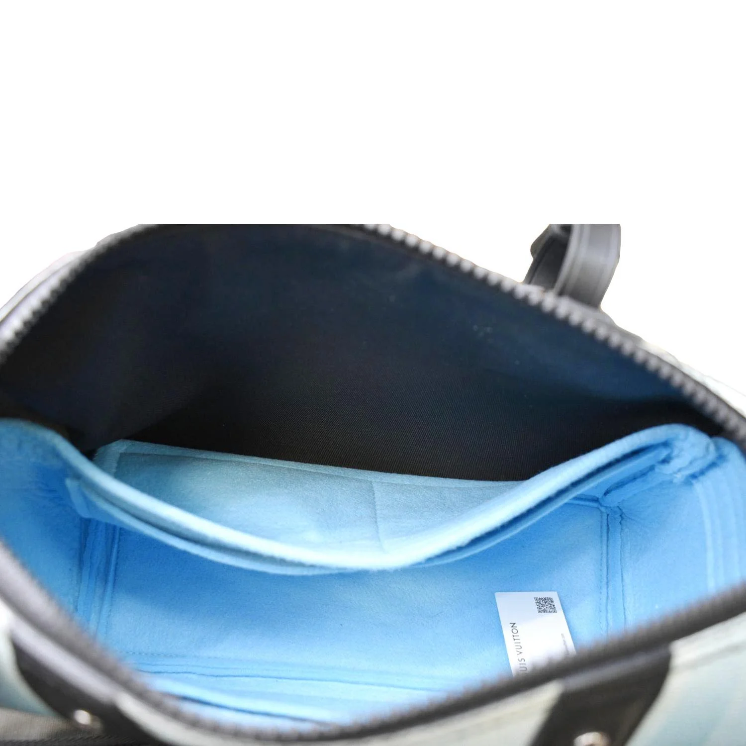 LOUIS VUITTON City Keepall Damier Stripes Shoulder Bag Gradient Blue - Image 12
