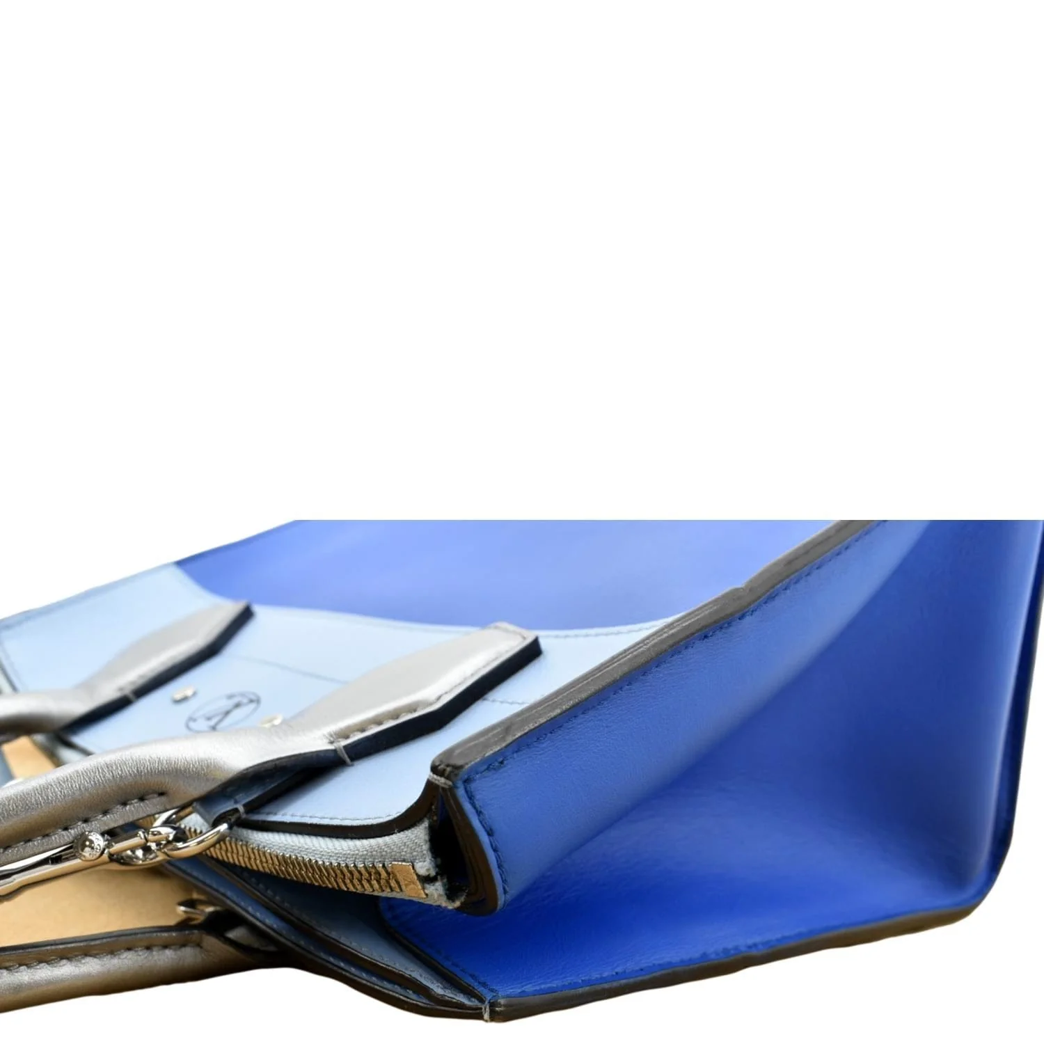 LOUIS VUITTON City Steamer Leather Shoulder Tri Color Bag Blue - Image 5