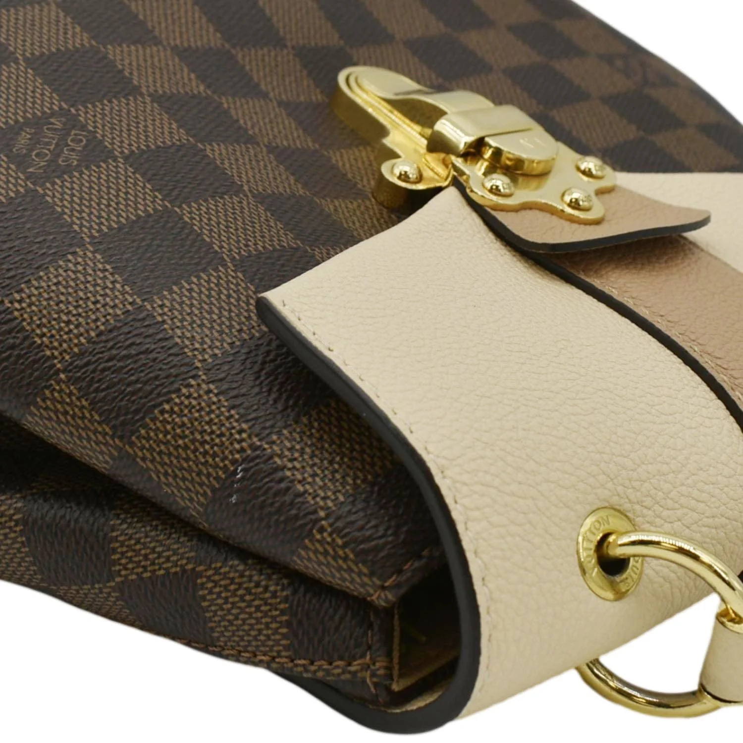 LOUIS VUITTON Clapton Damier Ebene Backpack Bag Creme Beige - Image 5