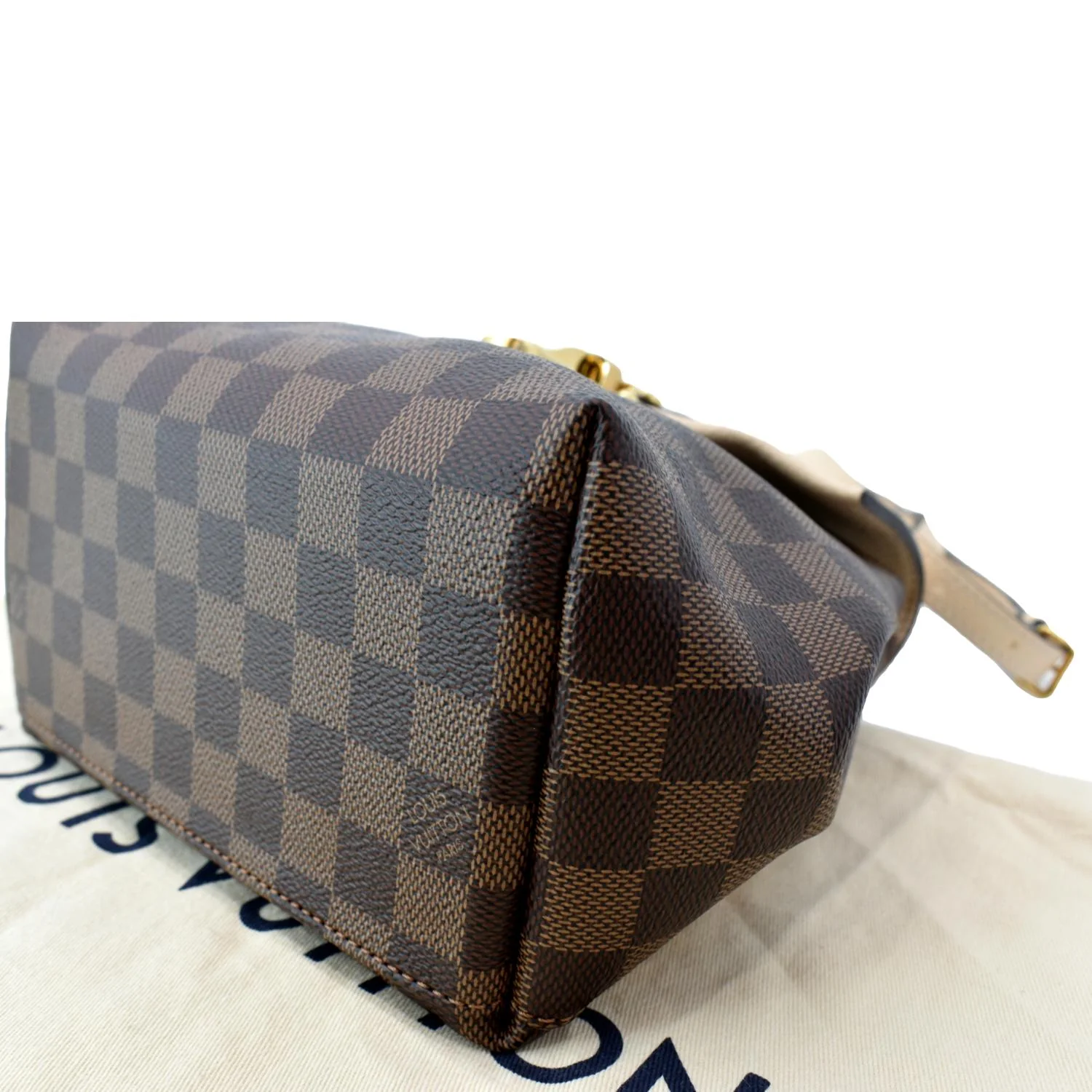 LOUIS VUITTON Clapton Damier Ebene Backpack Bag Creme Beige - Image 8