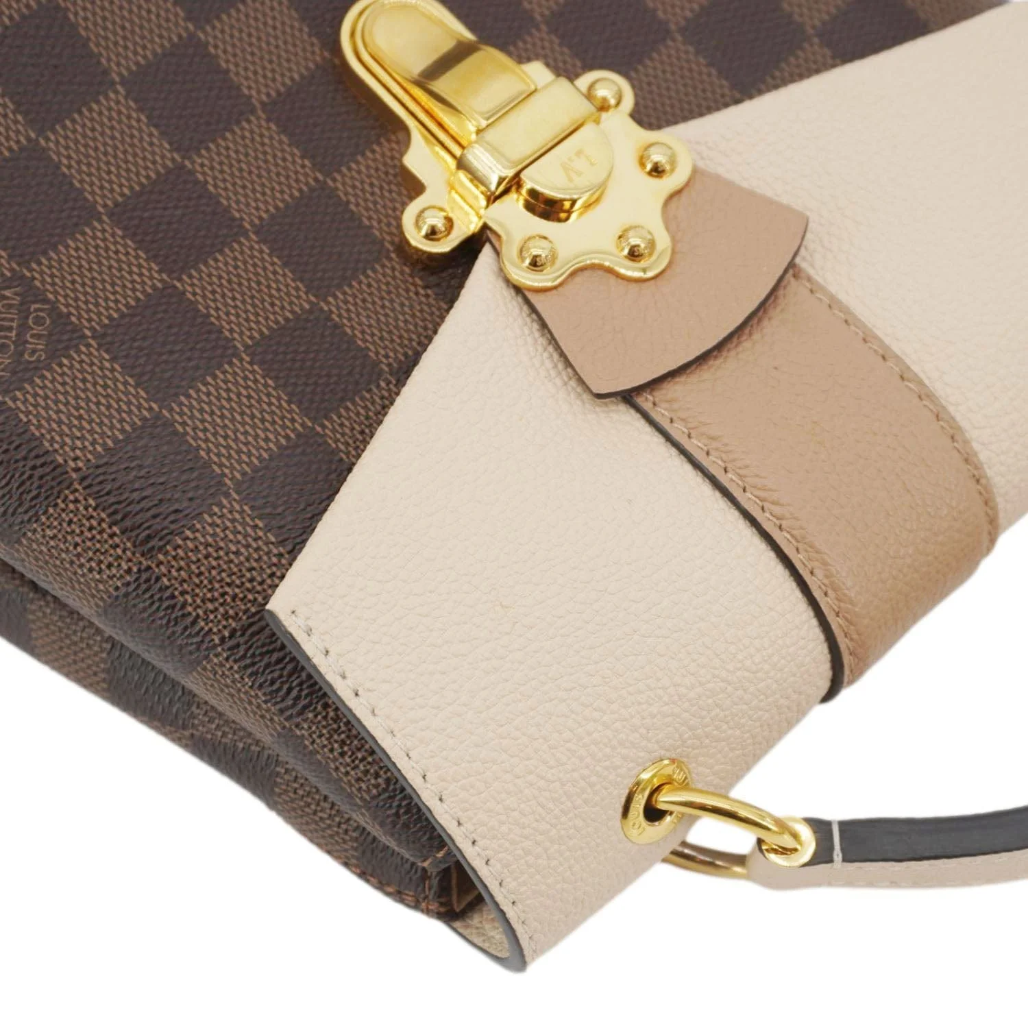 LOUIS VUITTON Clapton Damier Ebene Backpack Bag Creme Beige - Image 6