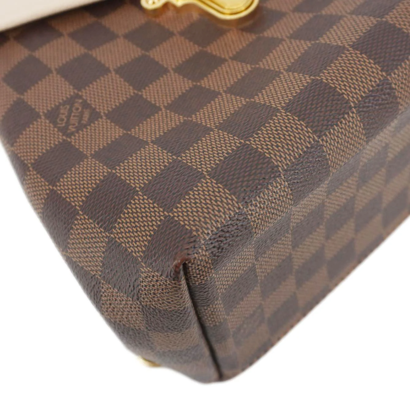 LOUIS VUITTON Clapton Damier Ebene Backpack Bag Creme Beige - Image 9