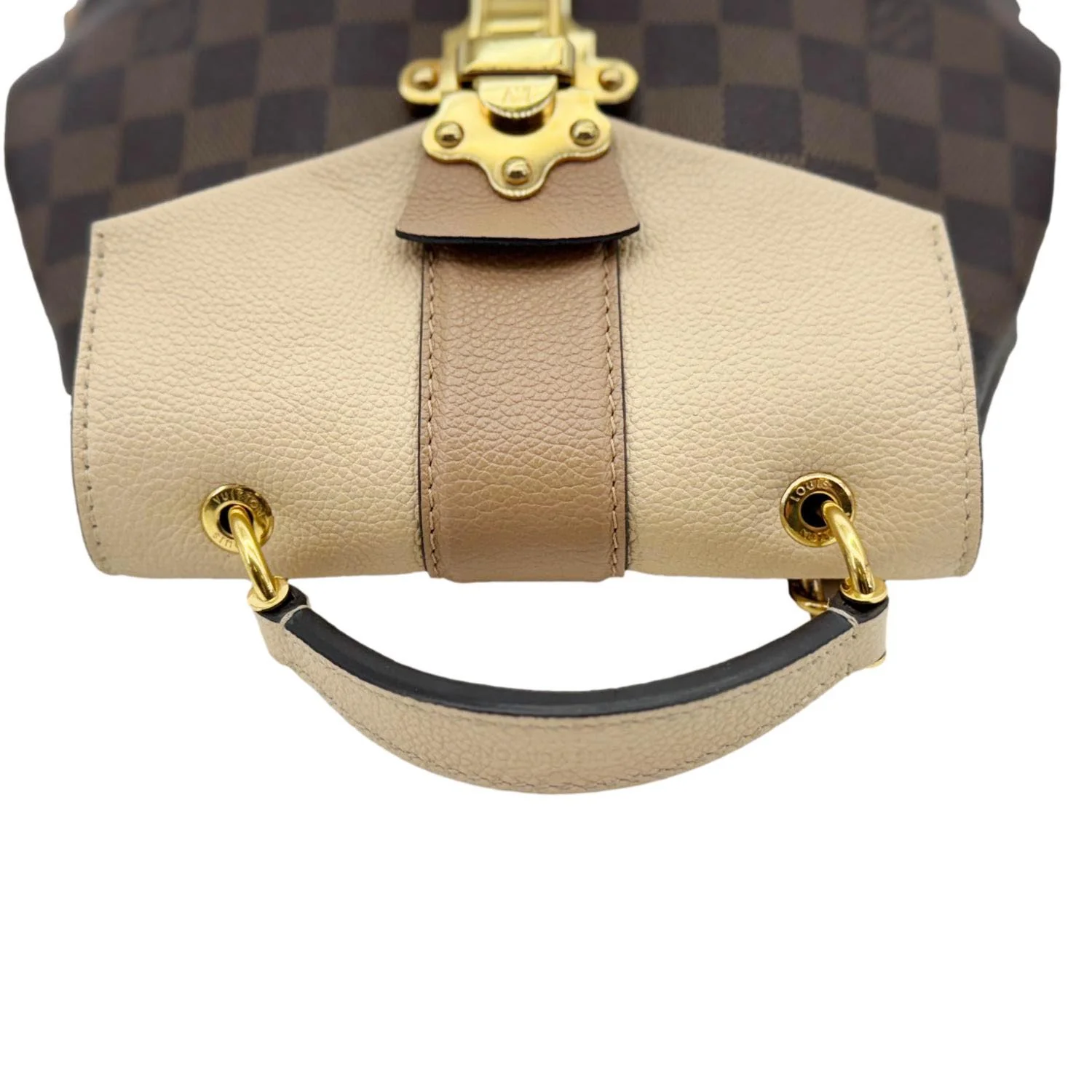 LOUIS VUITTON Clapton Damier Ebene Backpack Bag Beige - Image 4