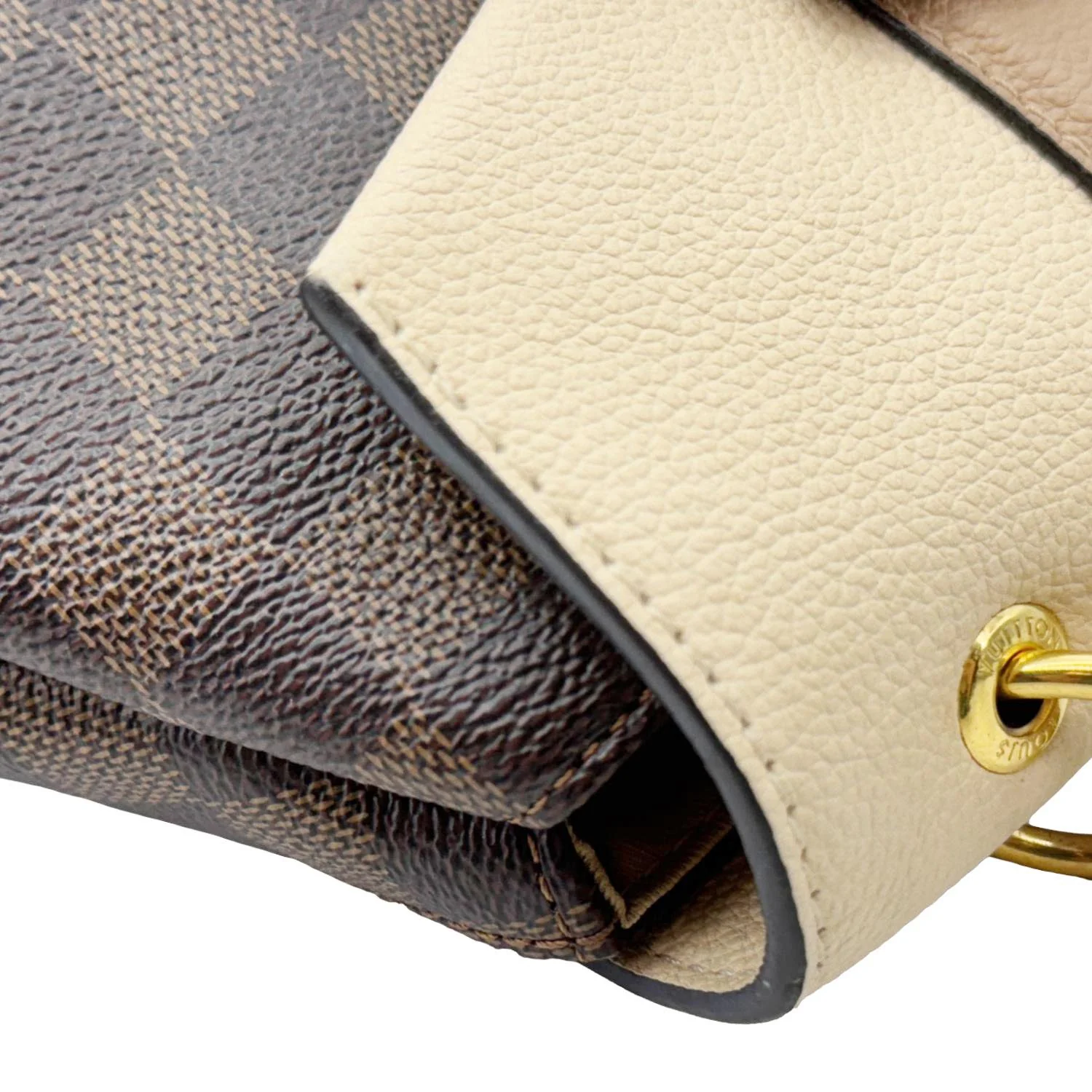 LOUIS VUITTON Clapton Damier Ebene Backpack Bag Beige - Image 5