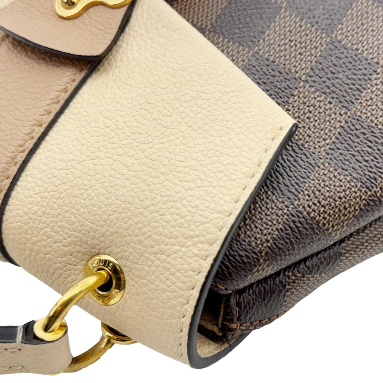 LOUIS VUITTON Clapton Damier Ebene Backpack Bag Beige - Image 6