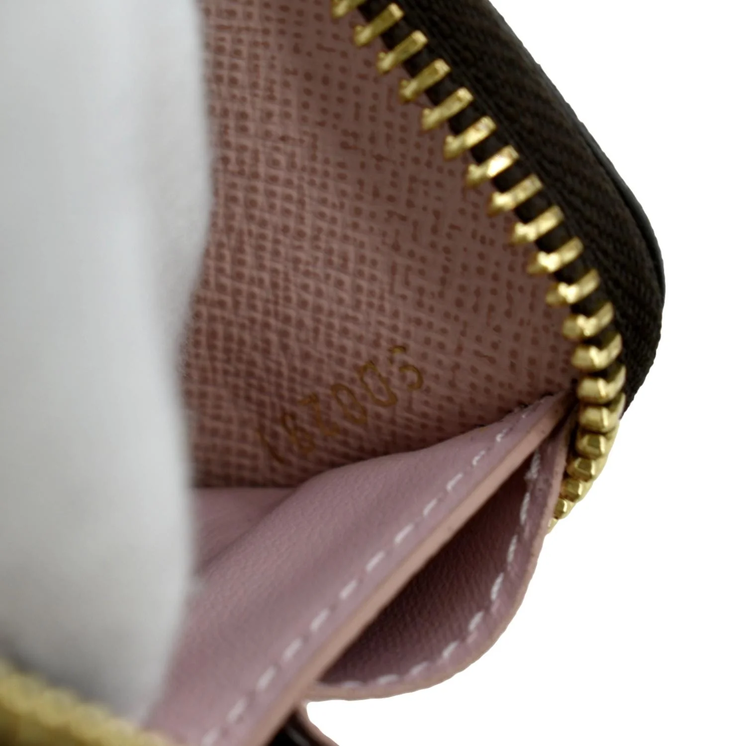 LOUIS VUITTON Clemence Monogram Canvas Zippy Wallet Brown - Image 11